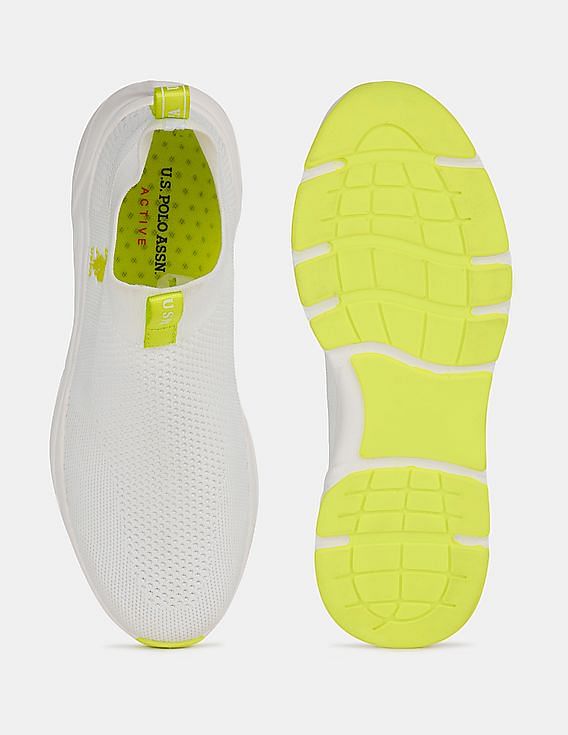 U.S. Polo Assn. Men Lightweight Knit Active Slip On Duncan Sneakers