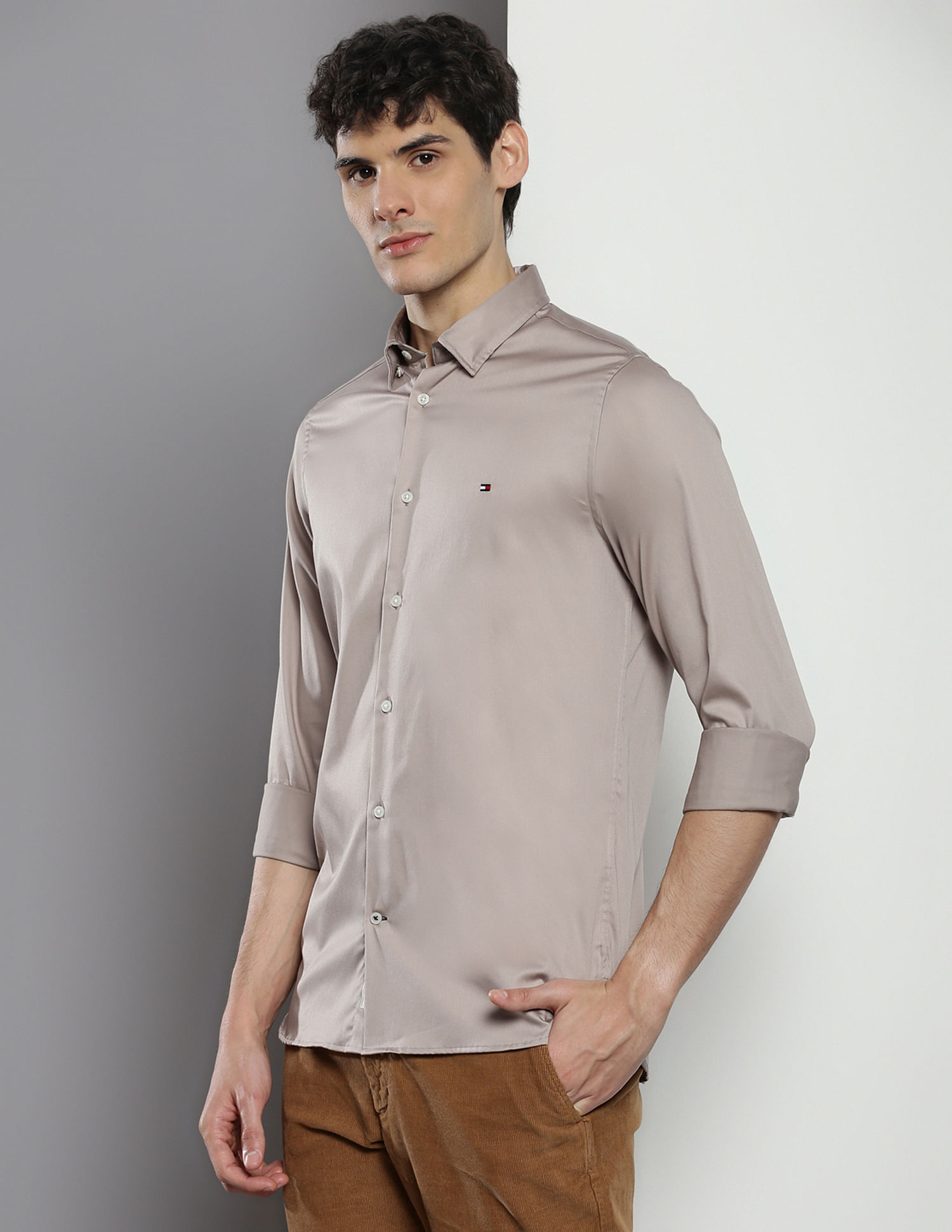 Tommy Hilfiger Sateen Slim Fit Shirt