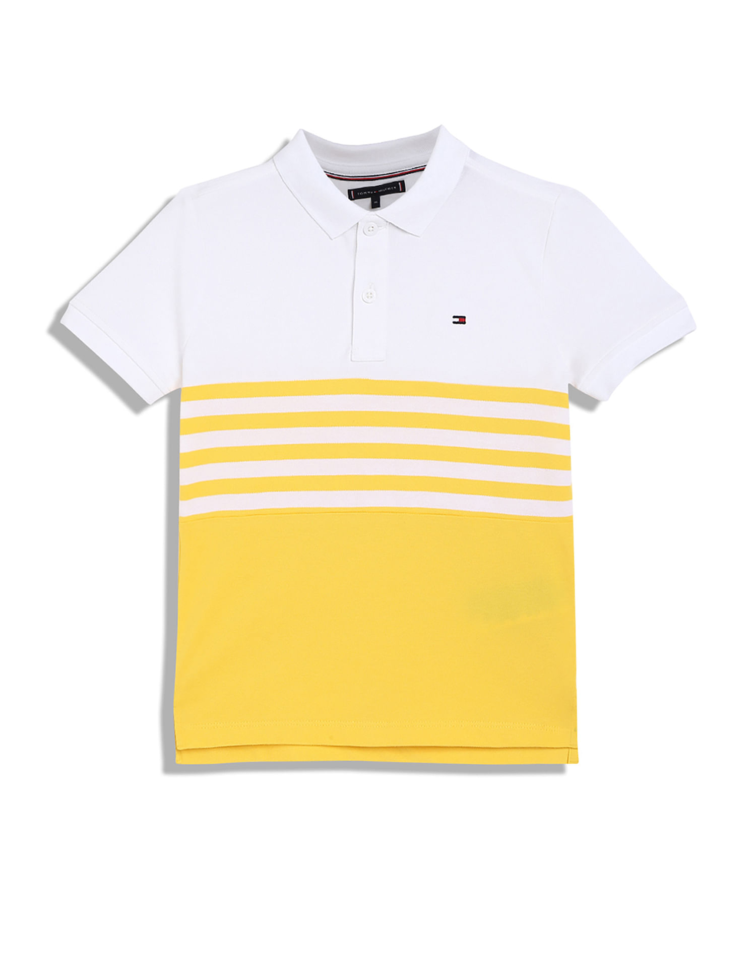 Tommy Hilfiger Kids Color Block Regular Fit Polo T-Shirt