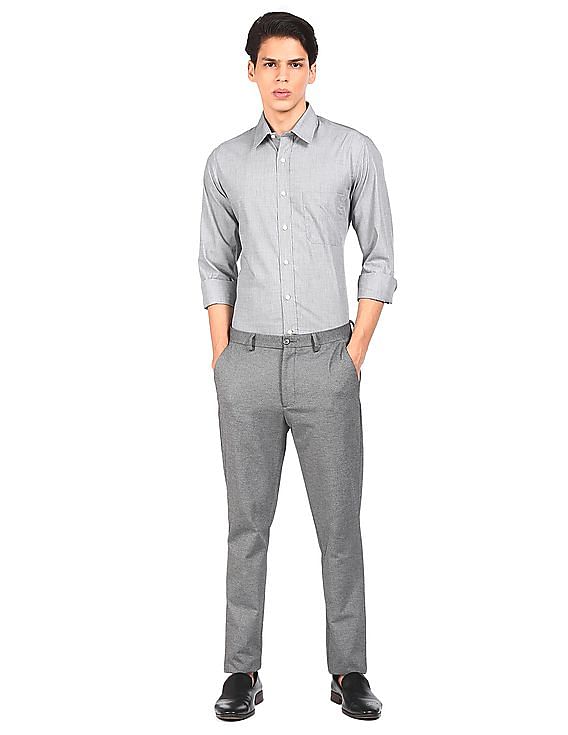 Buy Van Heusen Grey Shirt Online - 693183 | Van Heusen