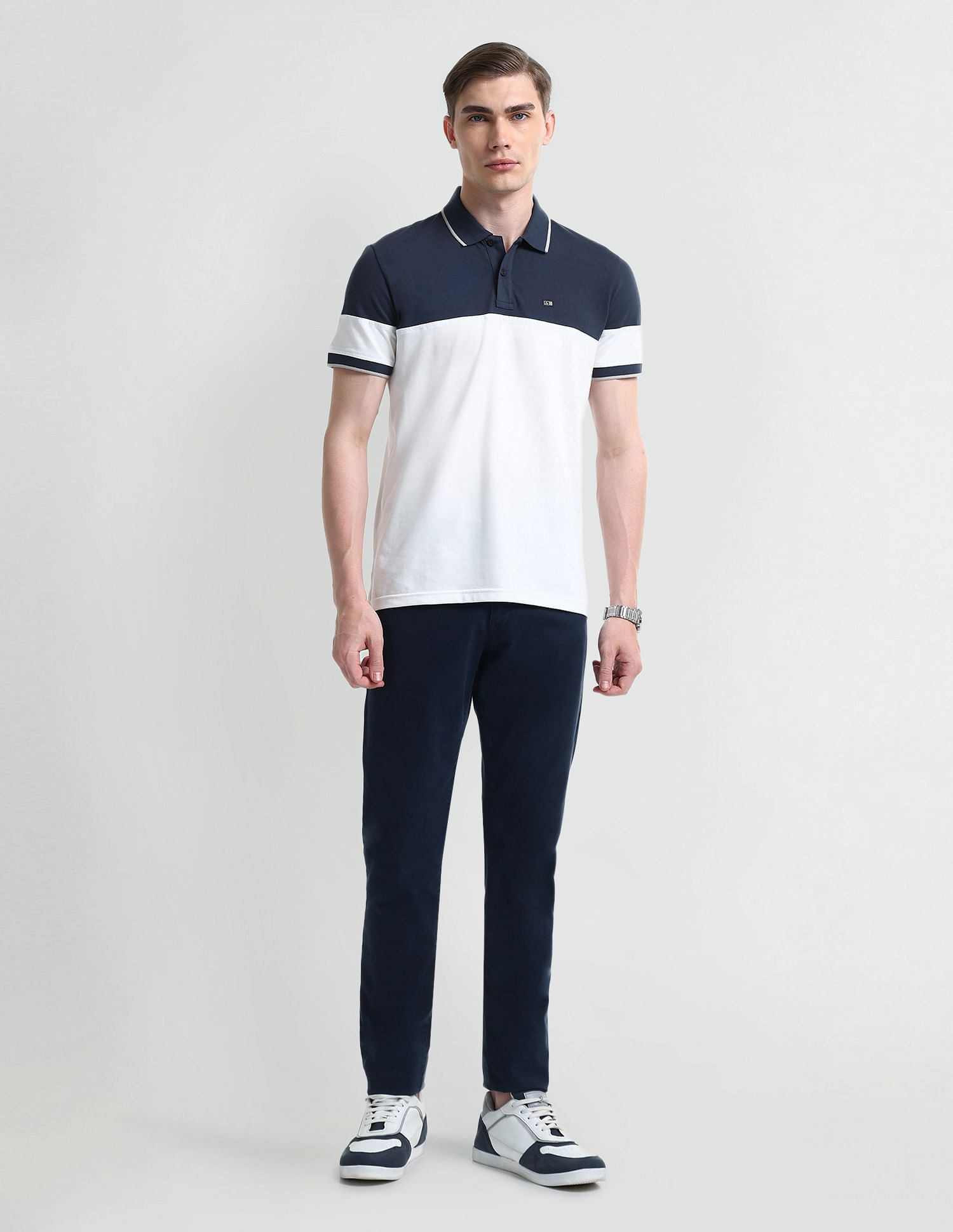 Arrow Sport Color Block Regular Polo Shirt