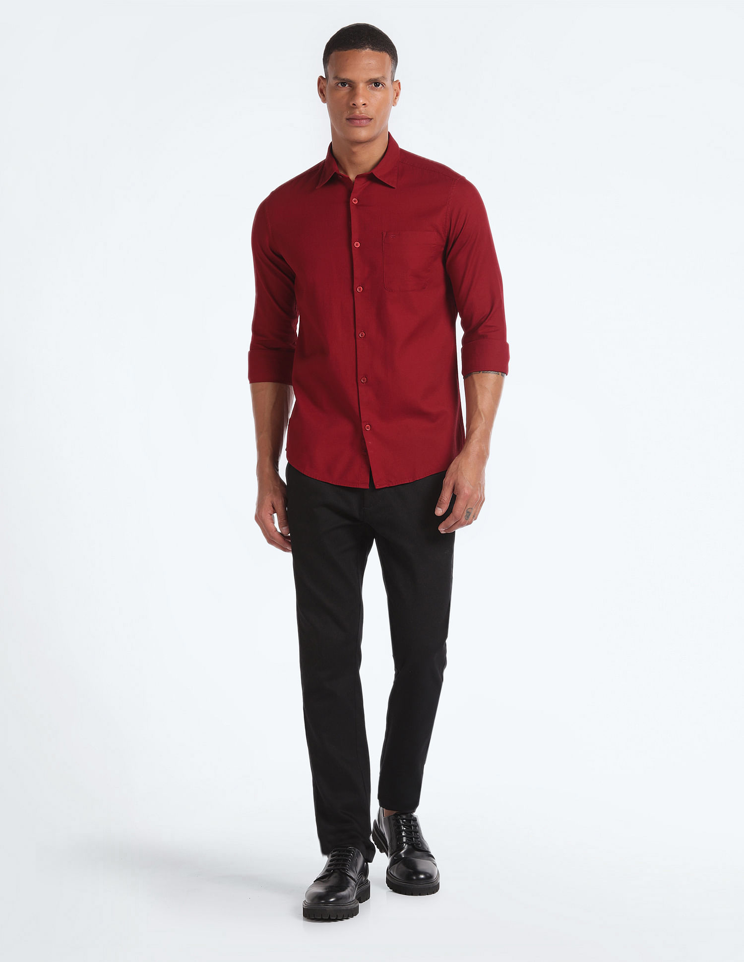 Flying Machine Cotton Slim Fit Shirt