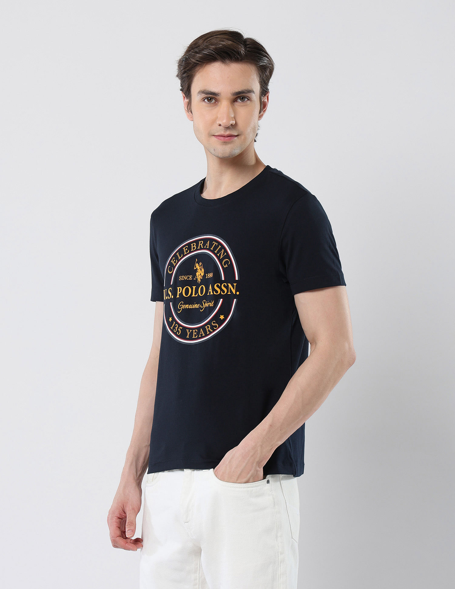U.S. Polo Assn. Brand Printed 135 Anniversary T-Shirt