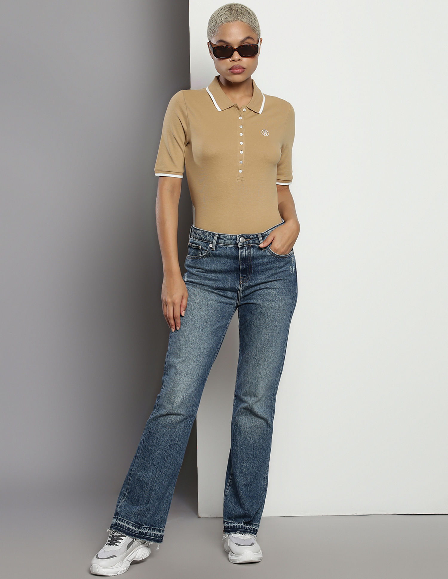 Tommy Hilfiger Slim Tipping Lyocell Polo Shirt