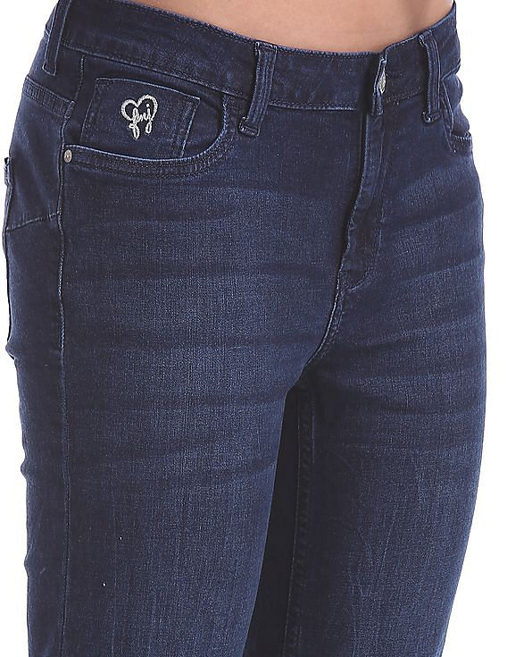 Flying Machine Women Super Skinny Fit Washed Jeans