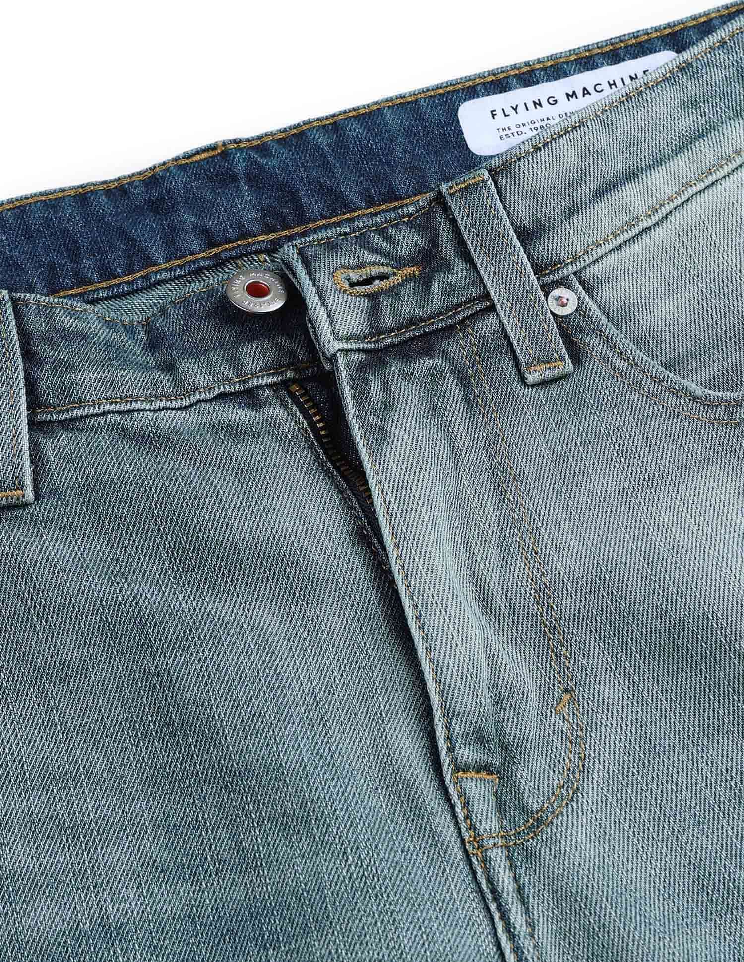 Flying Machine F-Jango Straight Fit Stone Washed Jeans