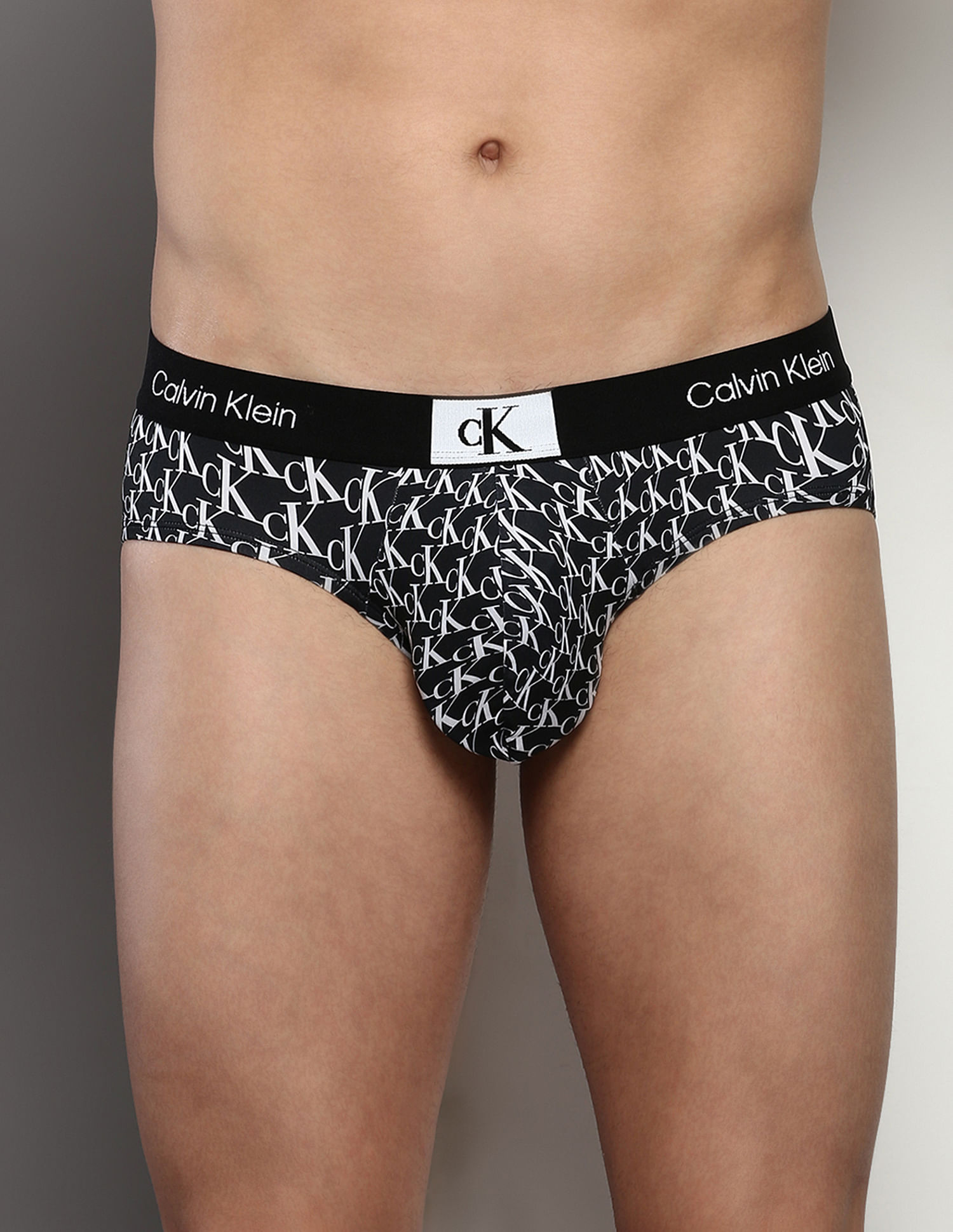 Buy Calvin Klein Underwear Recycled Polyester Printed Hip Briefs 
