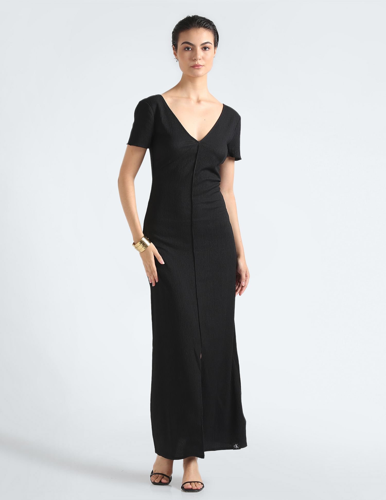 Calvin klein floor length dress best sale