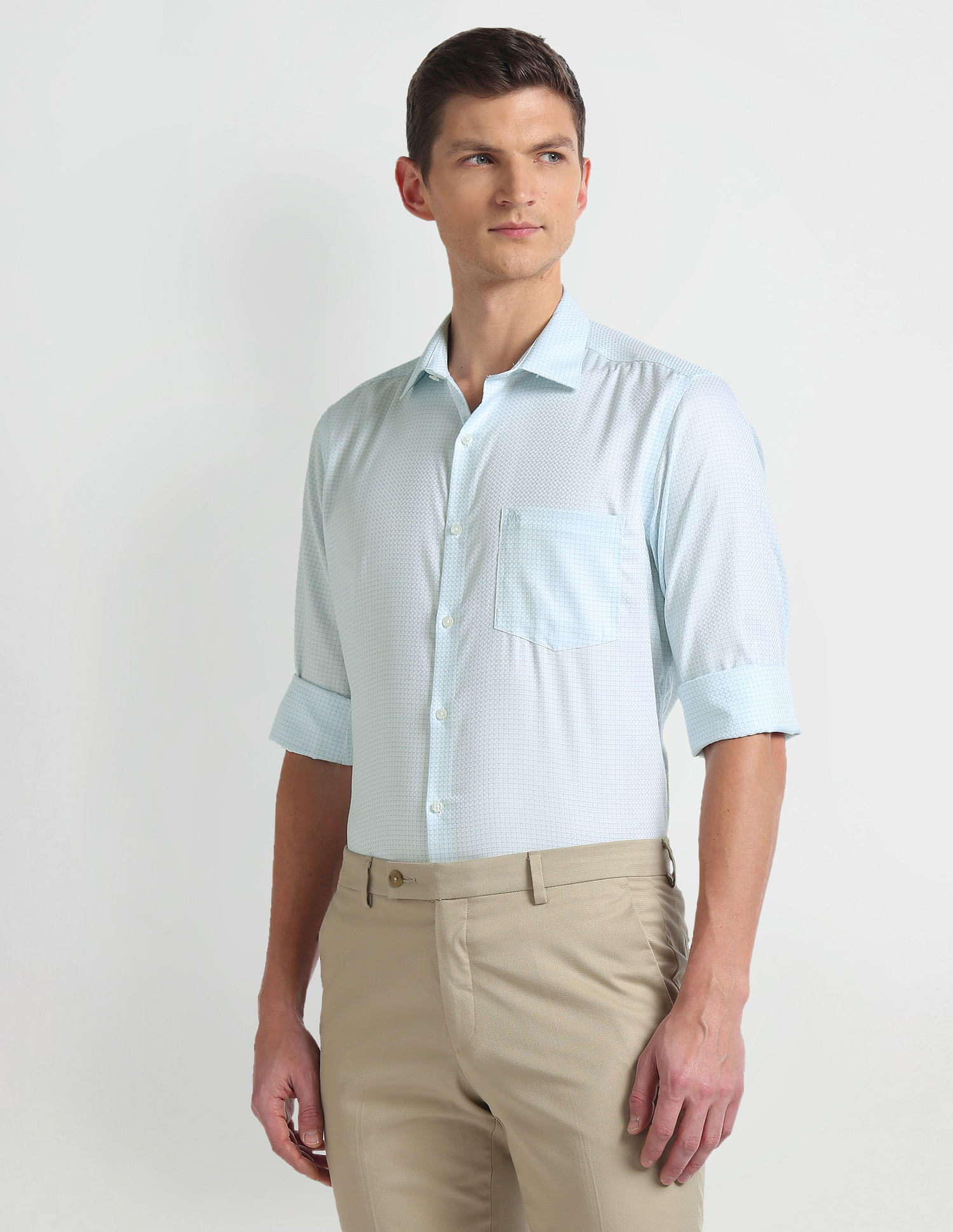 Arrow Liberty Classic Fit Geometric Shirt