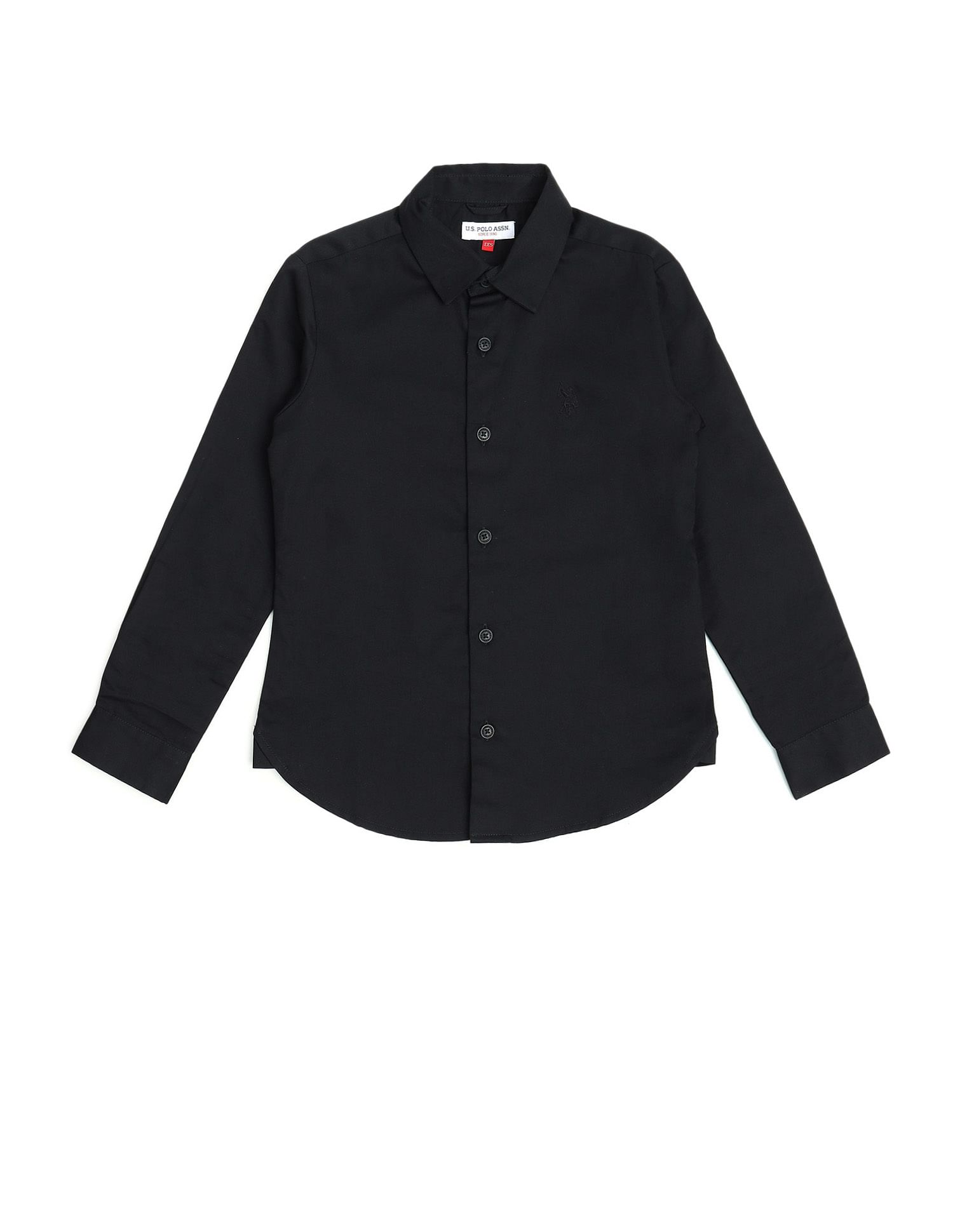 U.S. Polo Assn. Kids Boys Sateen Cotton Shirt
