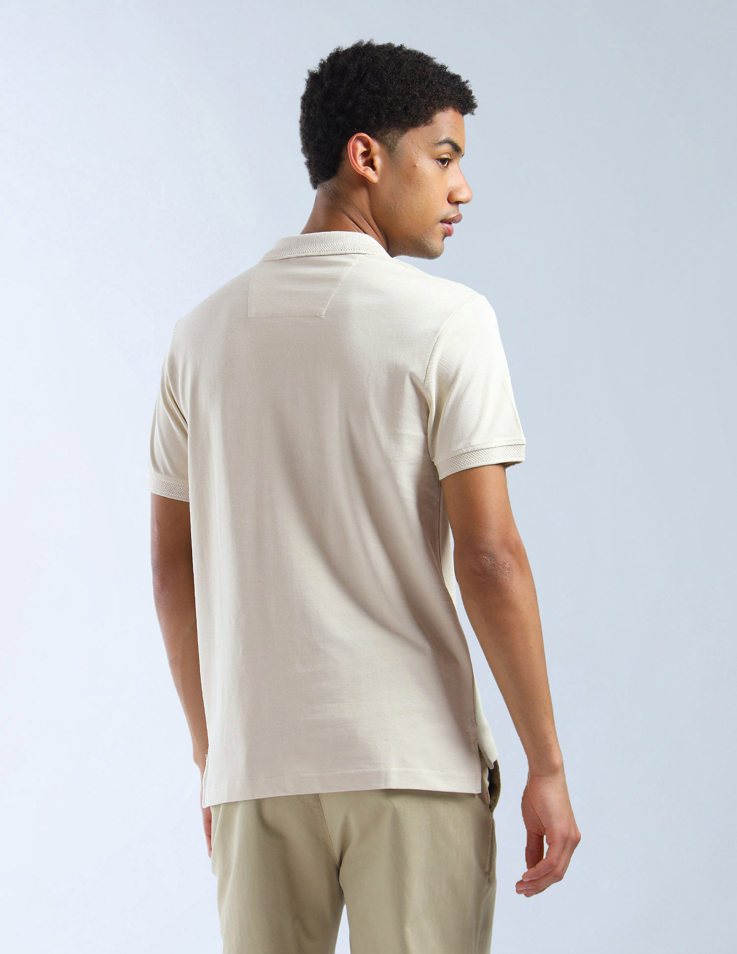 Flying Machine Solid Pure Cotton Essentials Polo Shirt