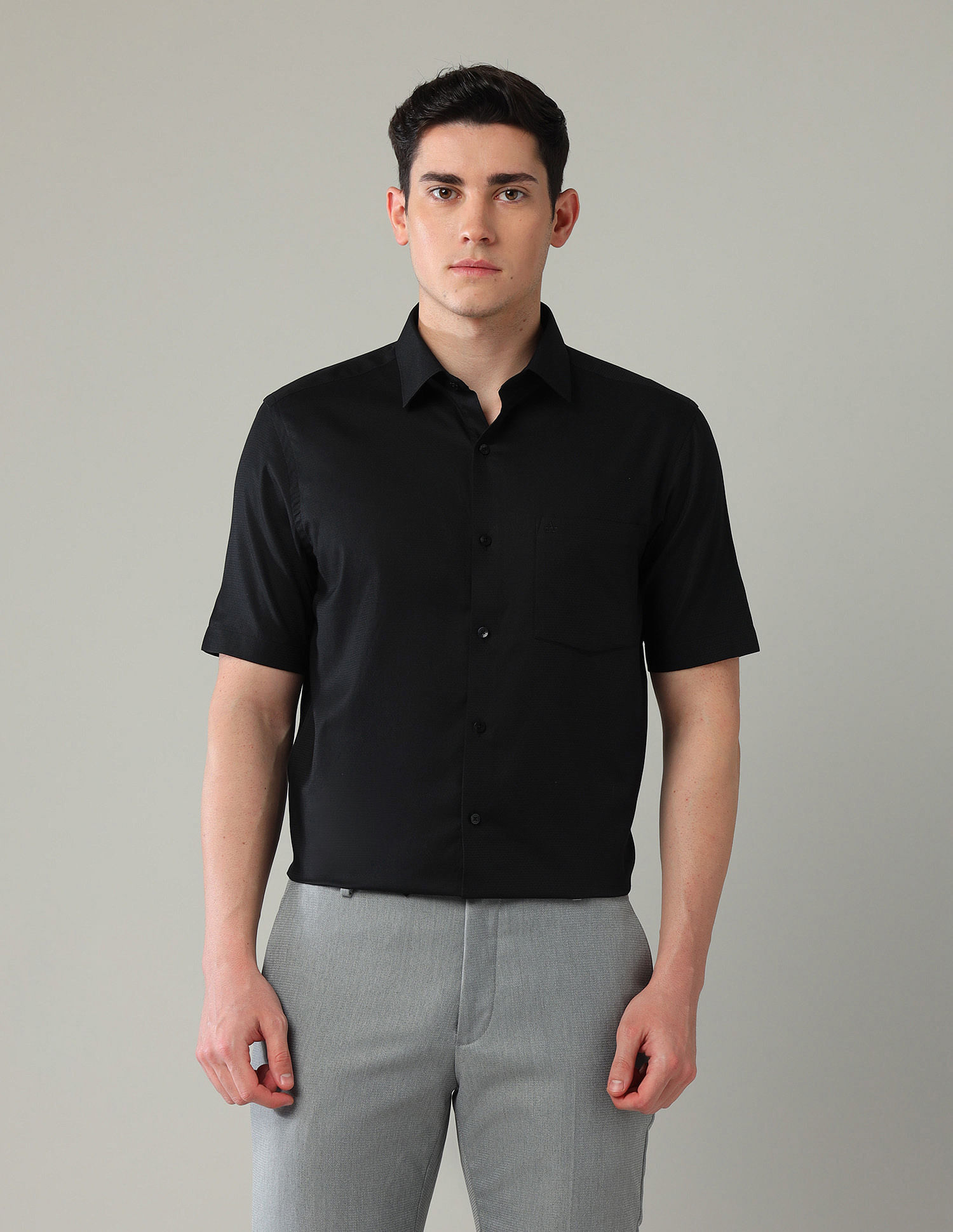 Arrow Iconic Textured Pattern Liberty classic Fit Shirt