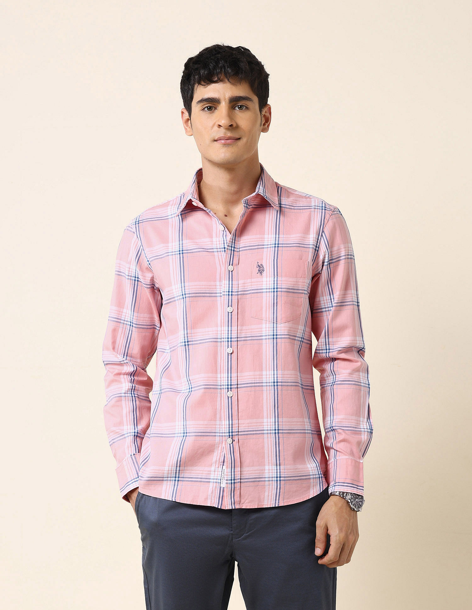U.S. Polo Assn. Tartan Checked Tailored Fit Shirt