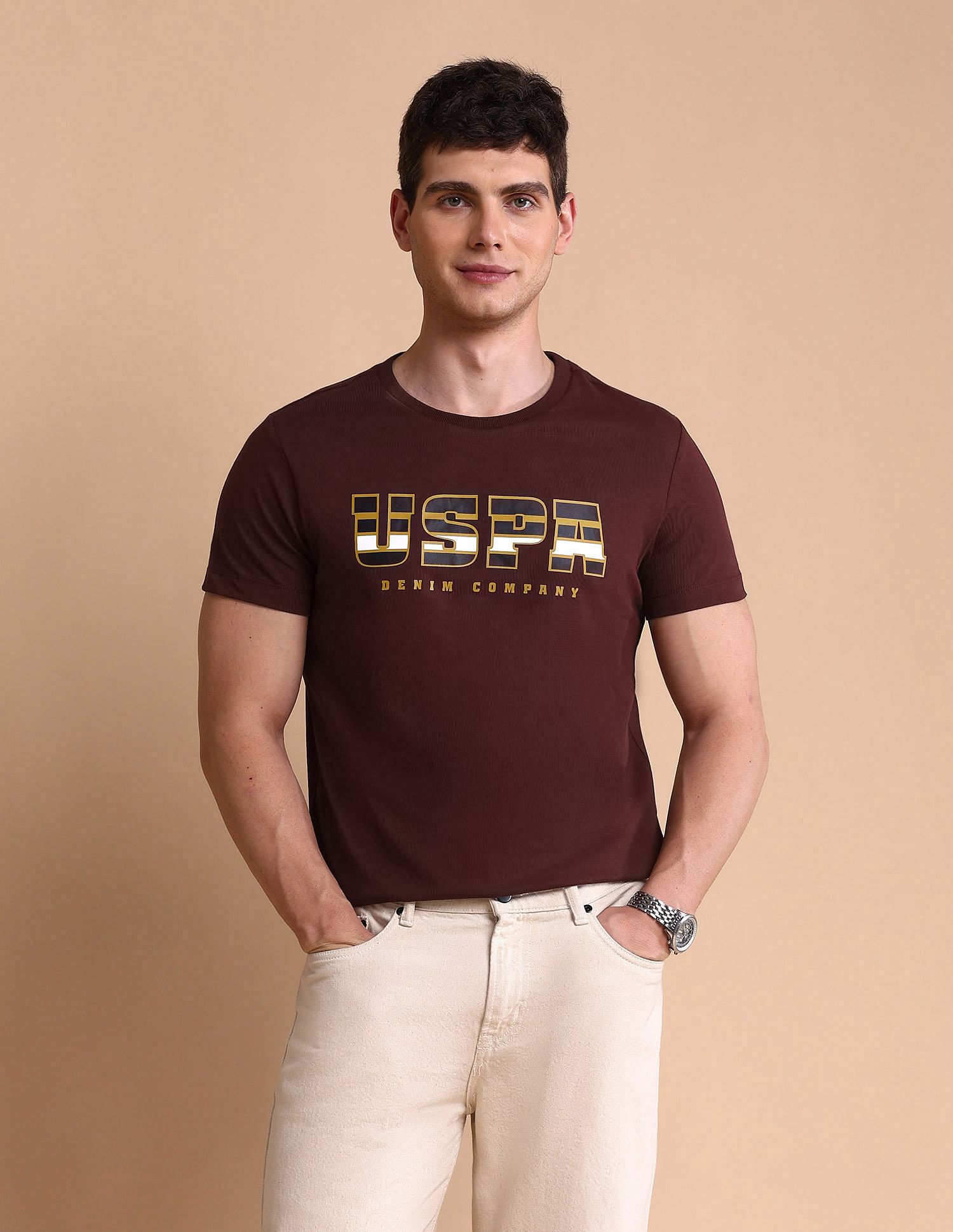 U.S. Polo Assn. Denim Co. Brand Printed Muscle Fit T-Shirt