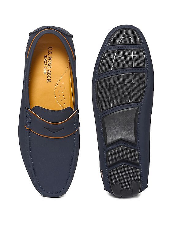U.S. Polo Assn. Men Contrast Trim Pocket Mirano Penny Loafers