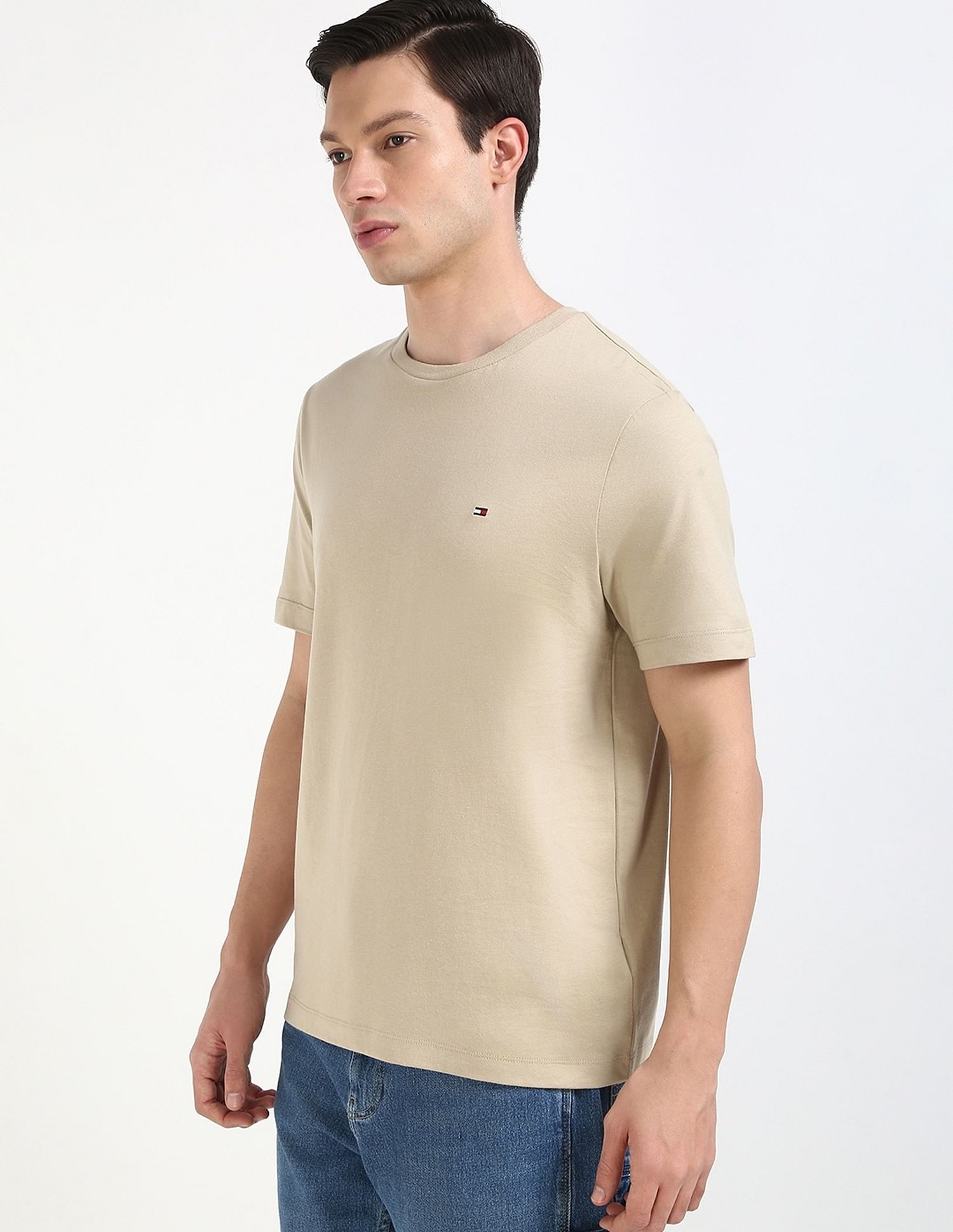 Tommy Hilfiger Solid Regular-Fit Cotton T-Shirt