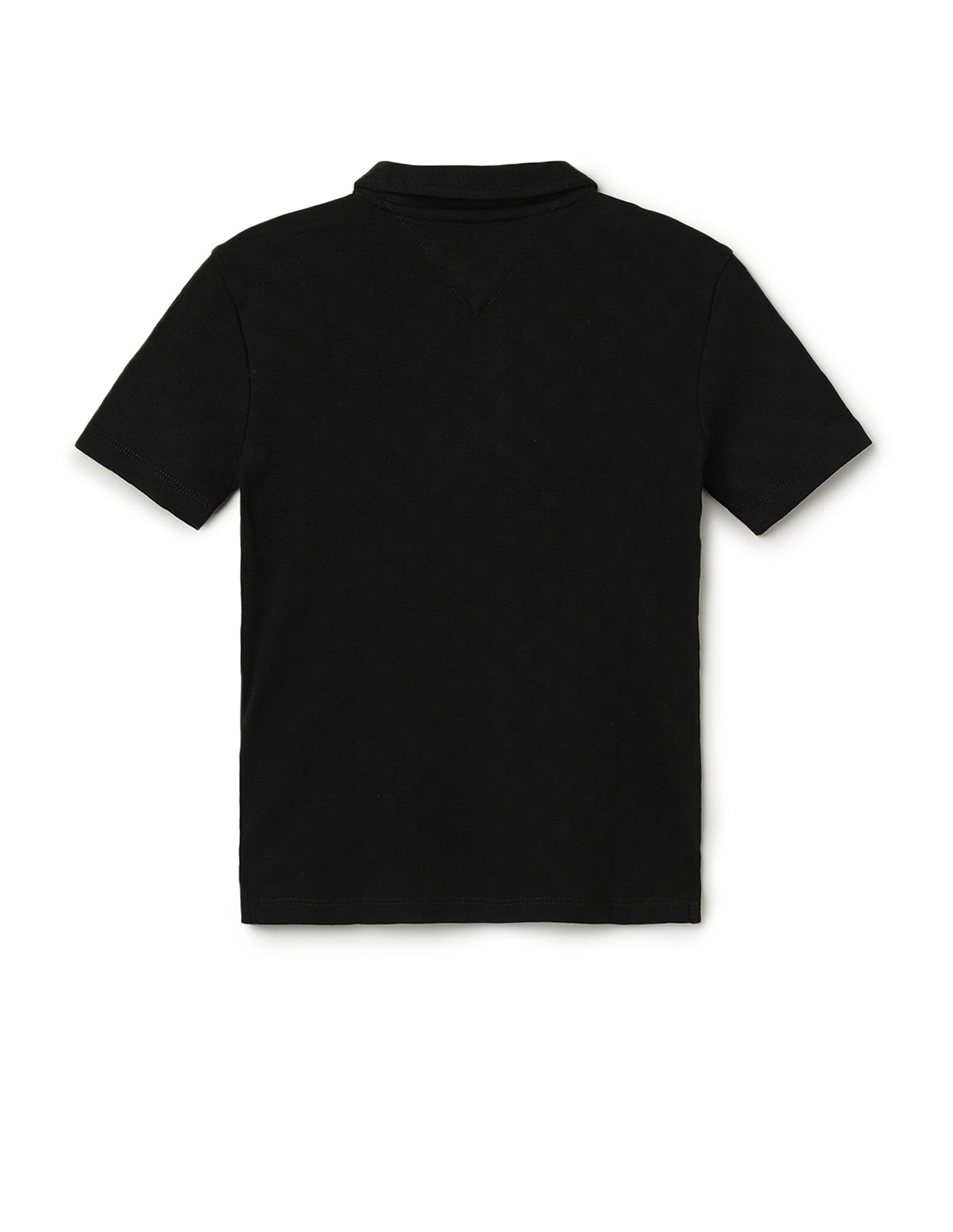 Tommy Hilfiger Kids Boys Checkboard Jacquard Regular Fit T-Shirt