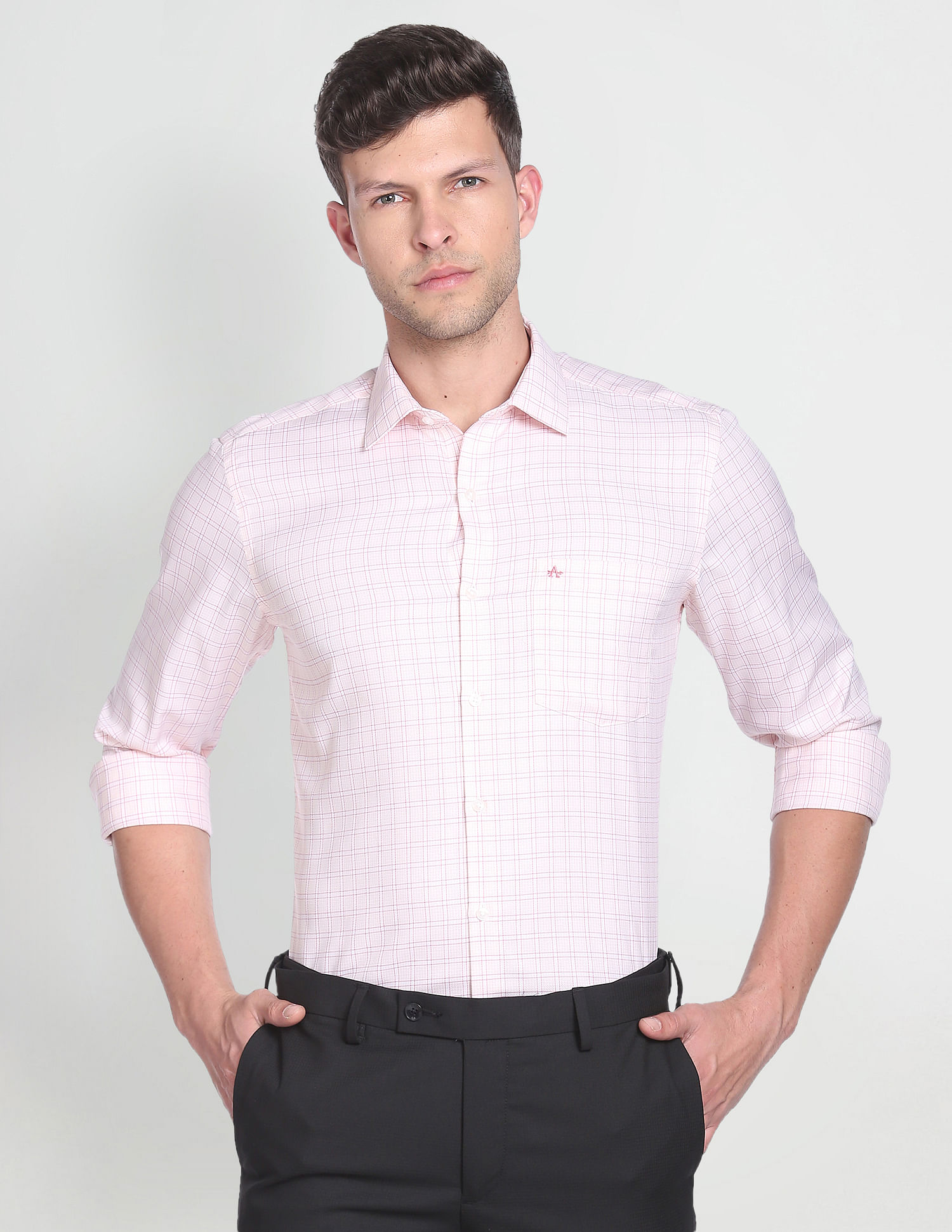 Arrow Auto Press Dobby Formal Shirt