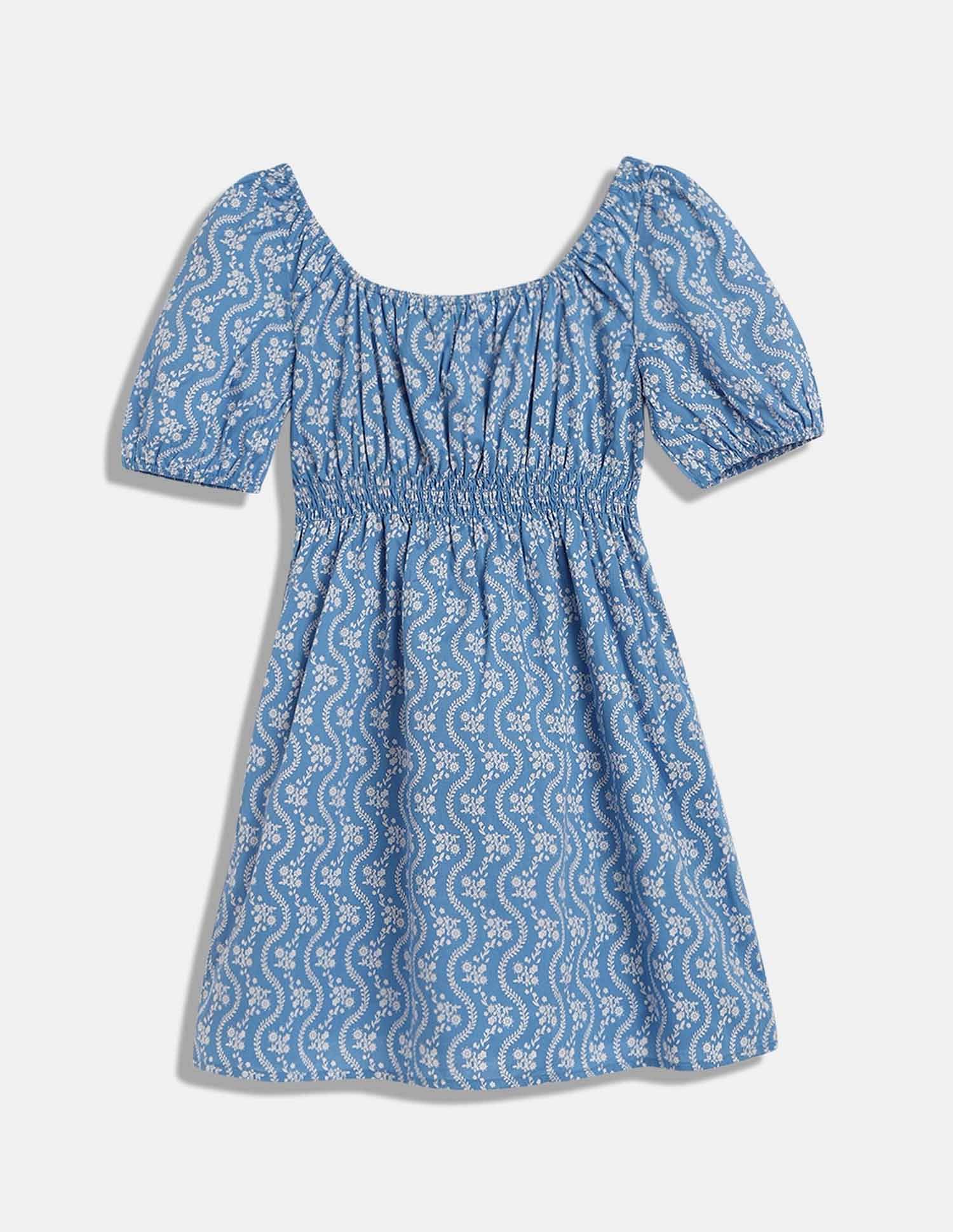 Tommy Hilfiger Kids Girls Printed Regular-Fit Cotton Dress