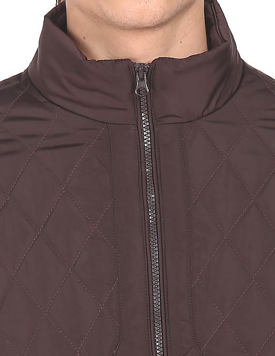 U.S. Polo Assn. High Neck Panel Solid Jacket