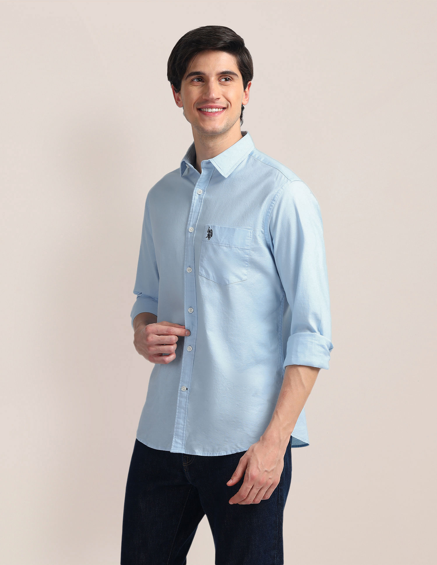 U.S. Polo Assn. Solid Dobby Shirt