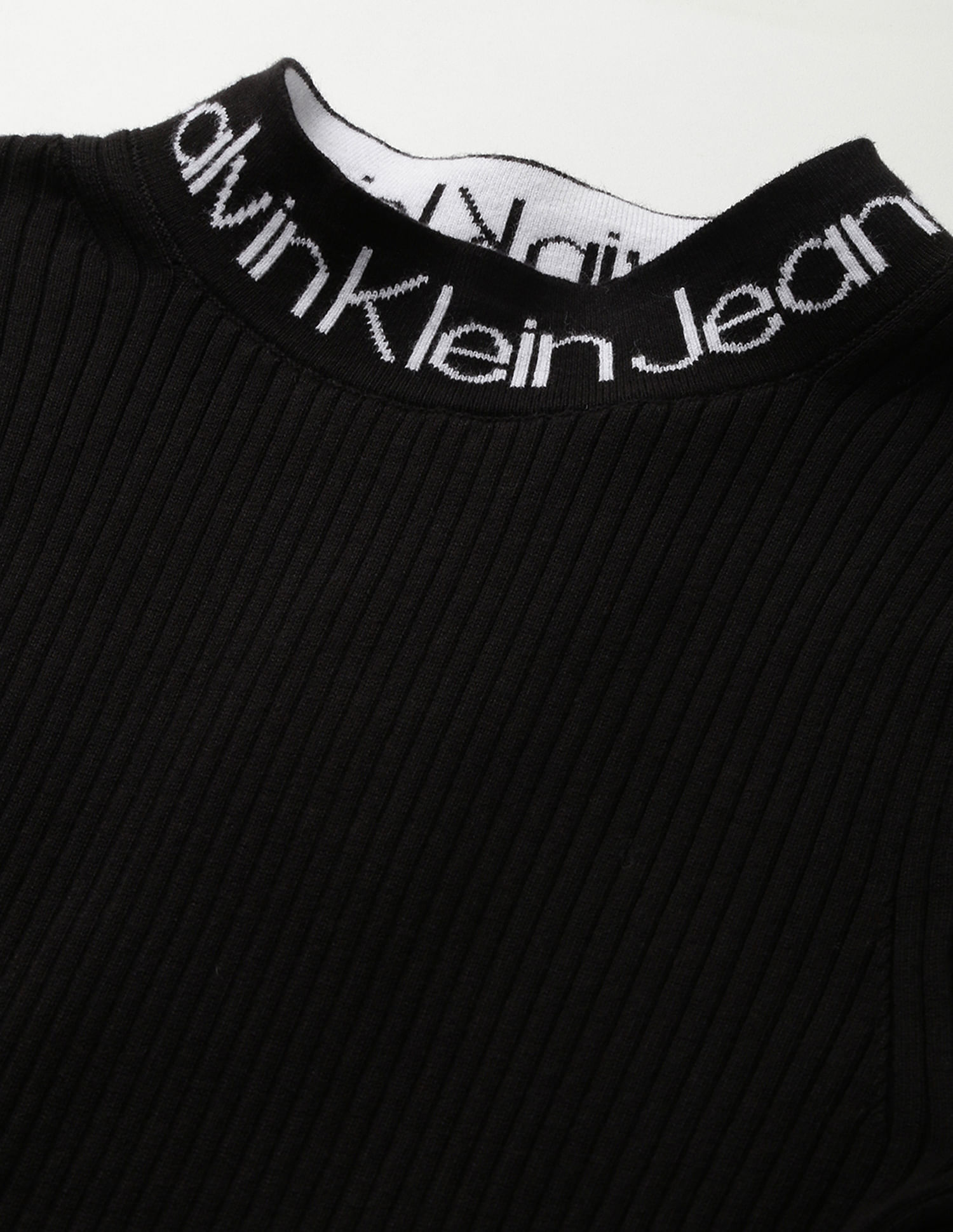 Logo Buy Klein Intarsia Dress Calvin Sweater