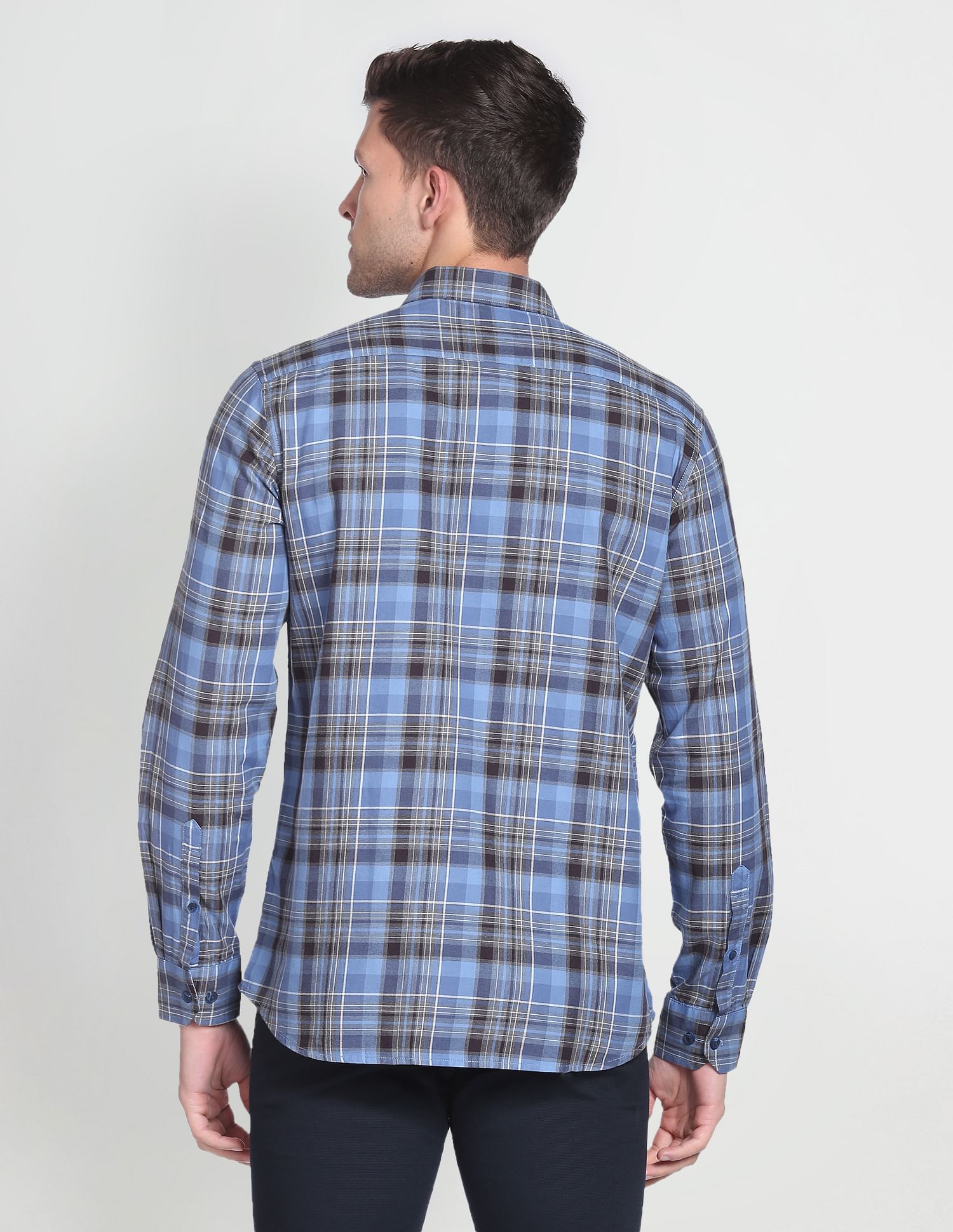 Arrow Sports Tennis Club Plaid Shirt