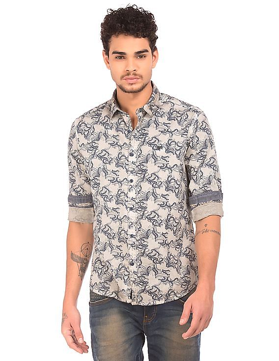 Ed Hardy Slim Fit Printed Shirt