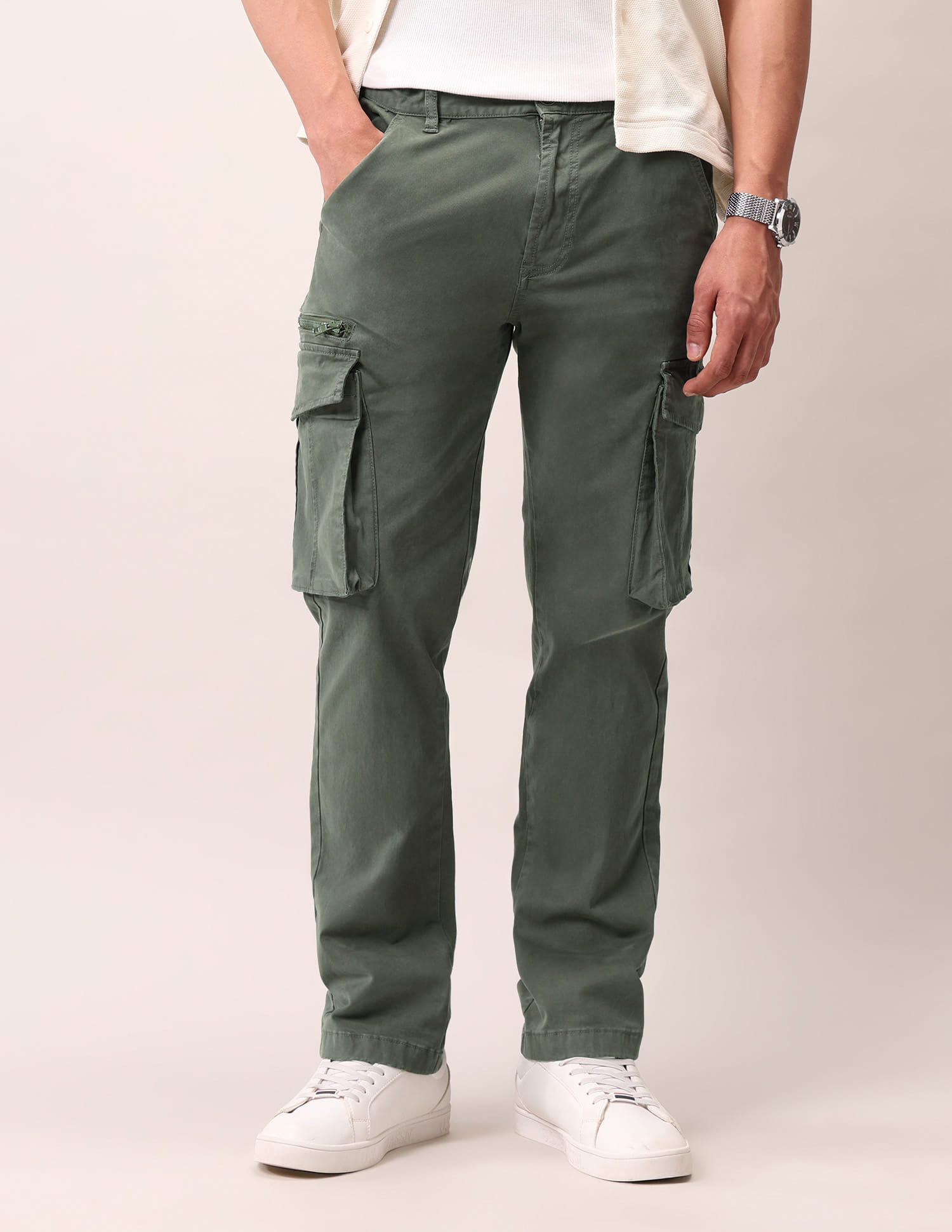 Buy Polo Denim Twill Straight Fit Cargos NNNOW