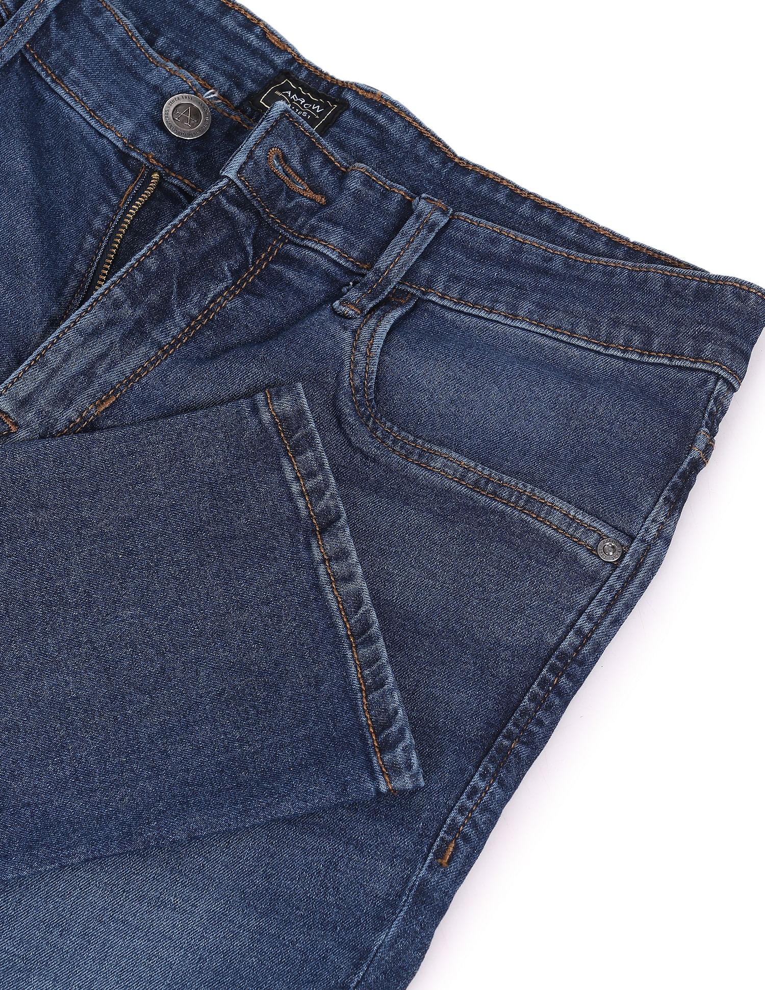 Arrow Sports Jameson Slim Fit Stone Wash Jeans