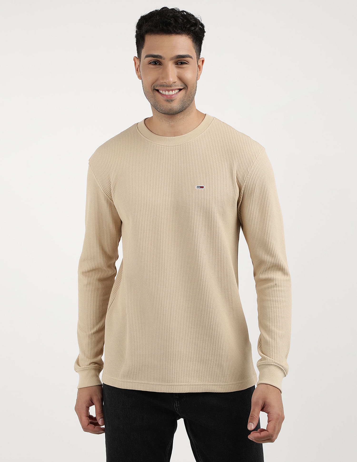 Tommy Hilfiger Regular Waffle Long Sleeve T-Shirt