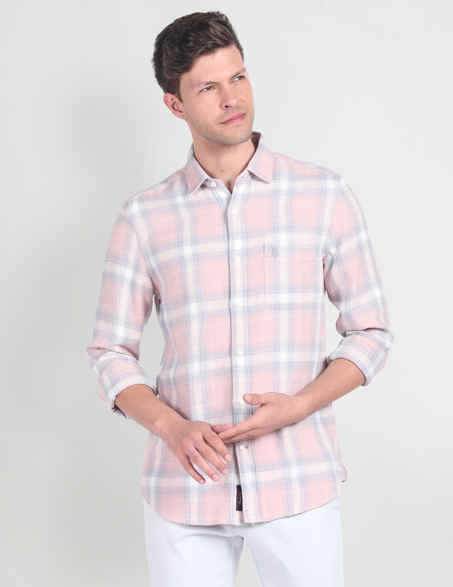 U.S. Polo Assn. Denim Co. Plaid Check Pure Cotton Shirt