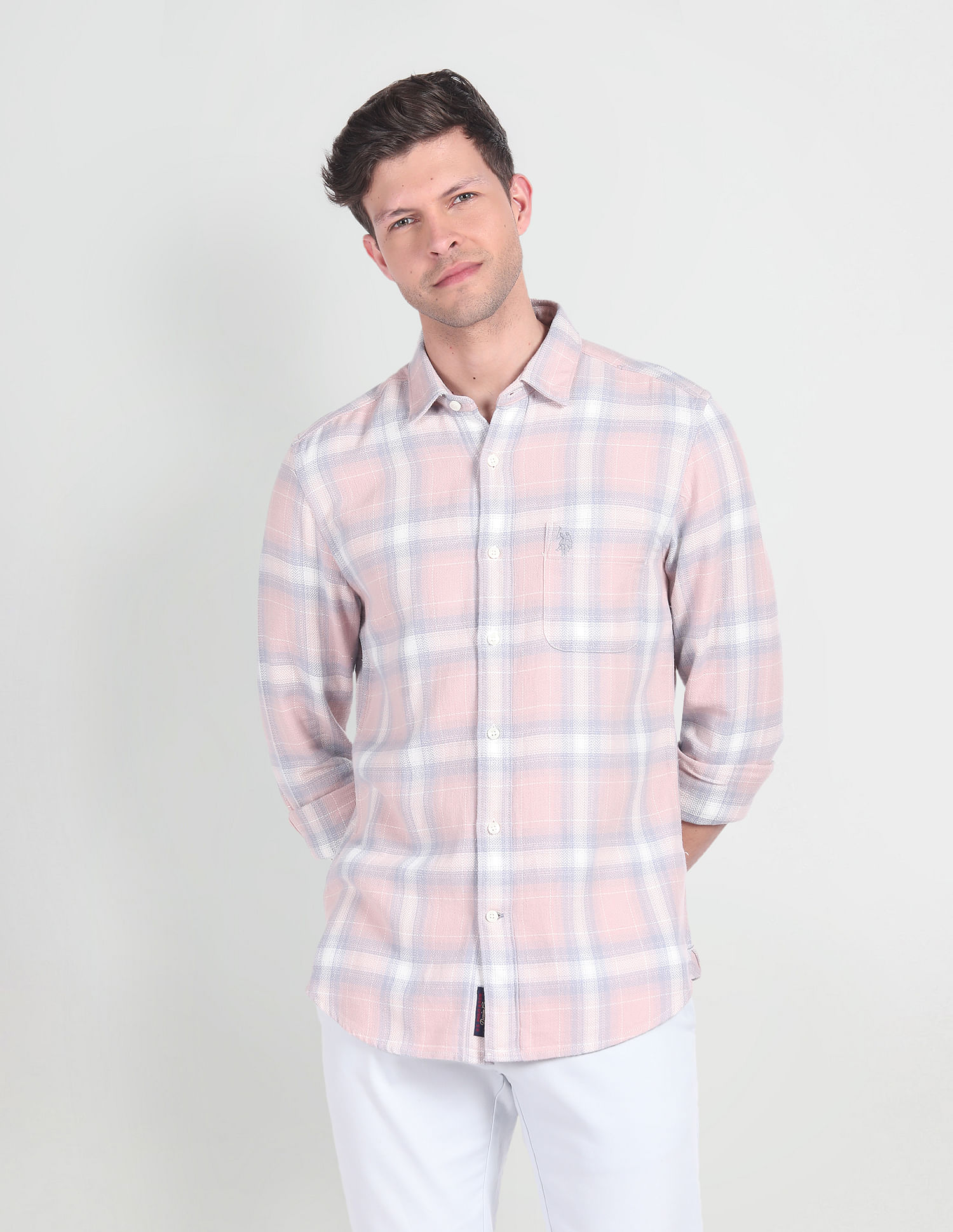 U.S. Polo Assn. Denim Co. Plaid Check Pure Cotton Shirt