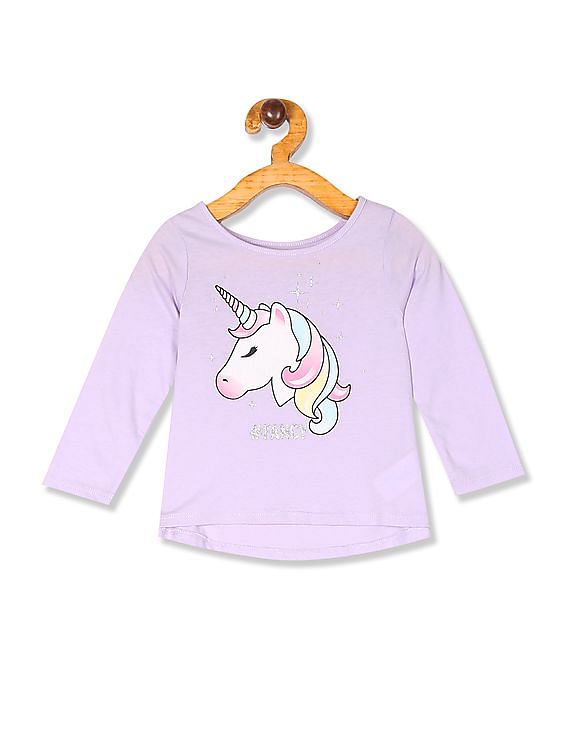 Girls purple hotsell long sleeve shirt