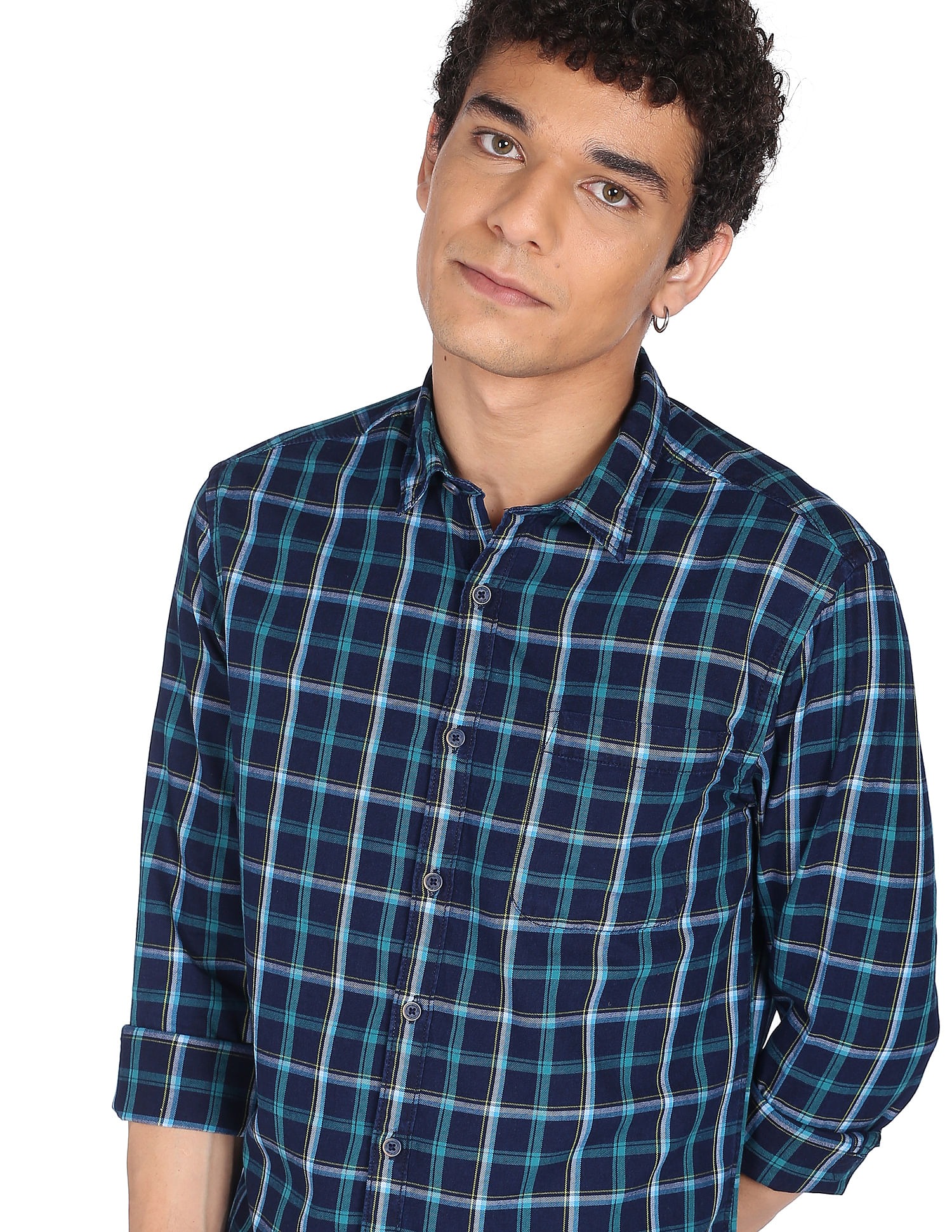 Flying Machine Tartan Check Cotton Shirt