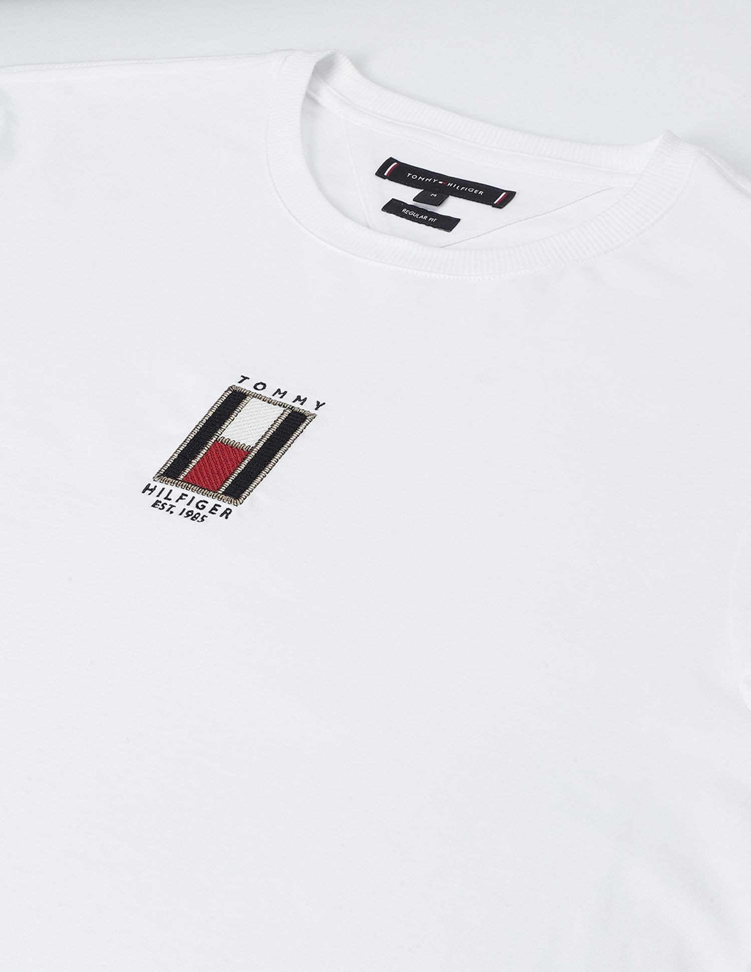 Tommy Hilfiger Vertical Flag Cotton T-Shirt
