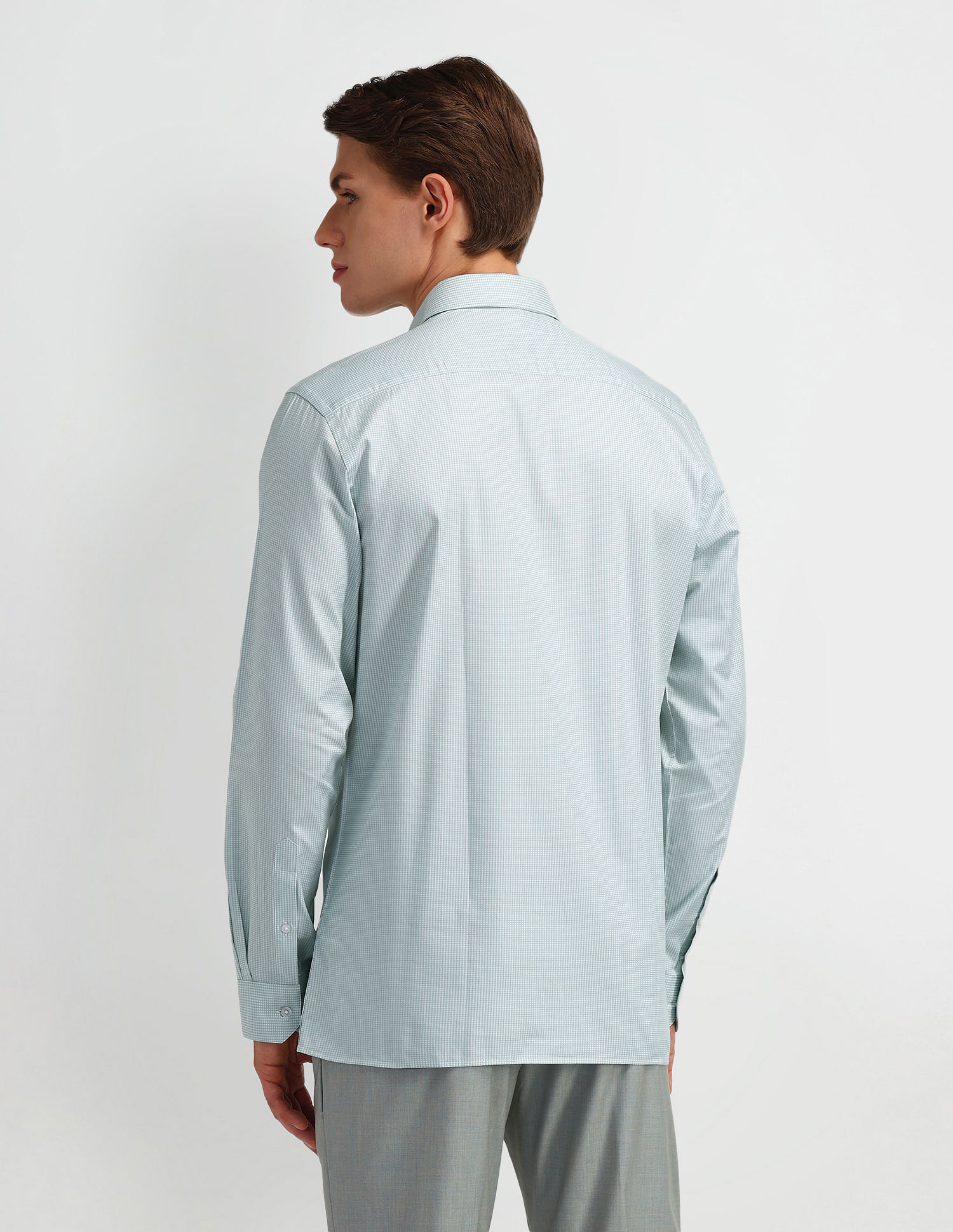 Arrow Micro Checked Cotton Shirt