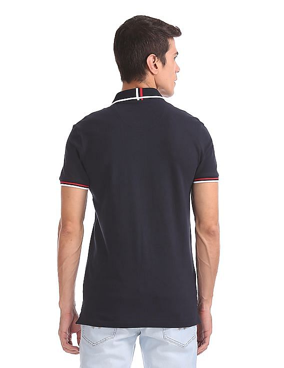 U.S. Polo Assn. Solid Lycra Polo Shirt