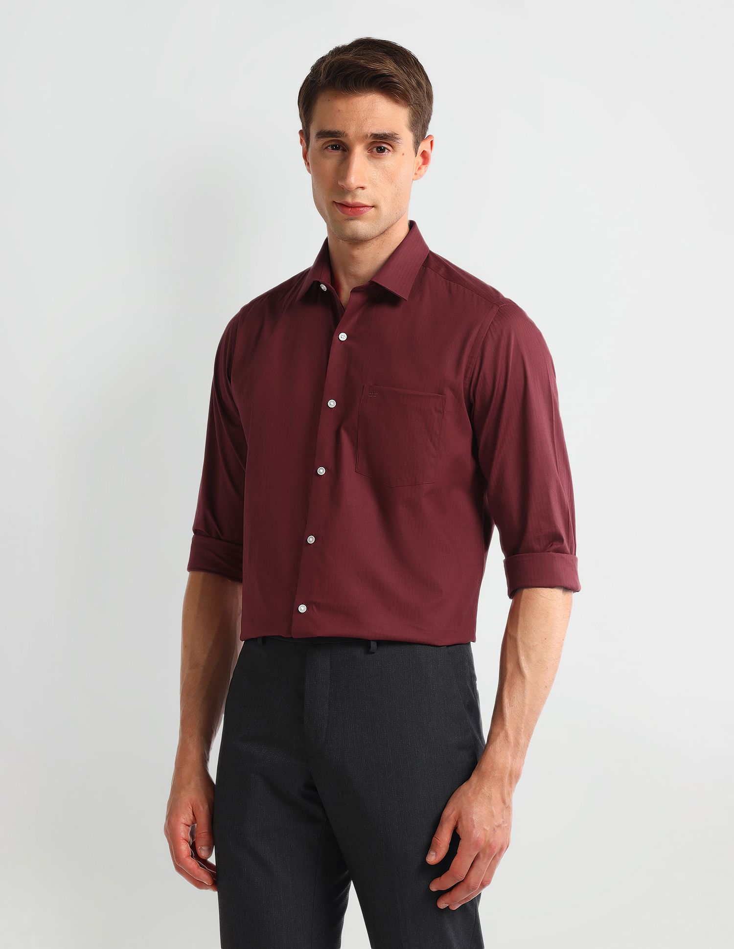 Arrow Manhattan Slim Cotton Shirt