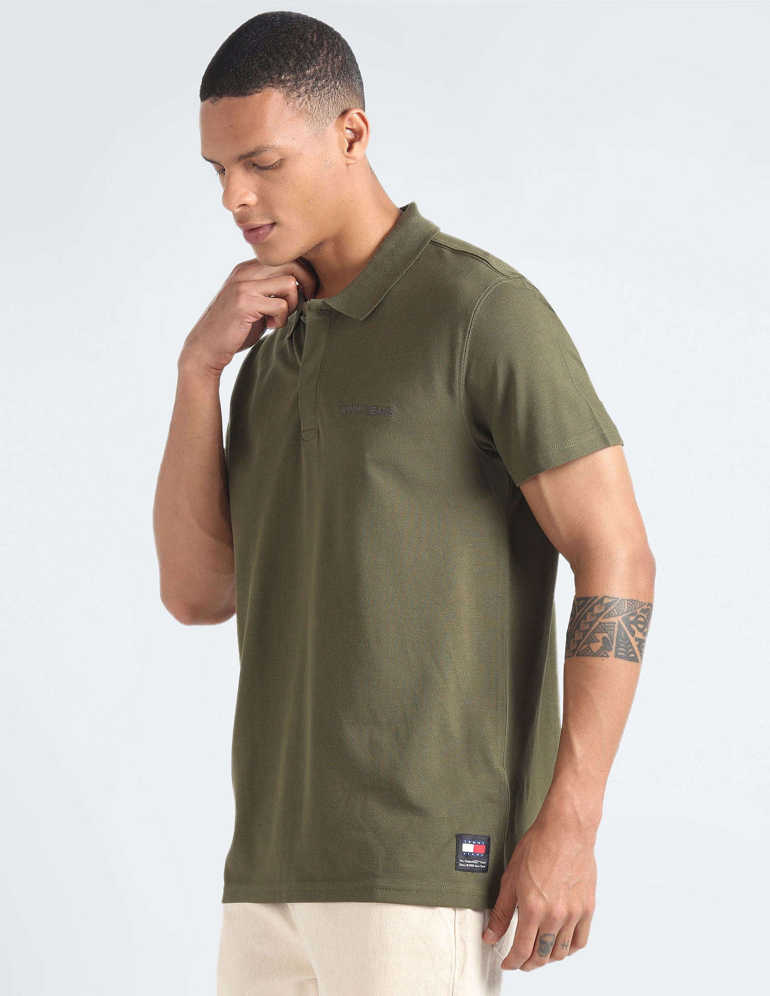 Buy Tommy Hilfiger Transitional Cotton Solid Polo Shirt - NNNOW.com