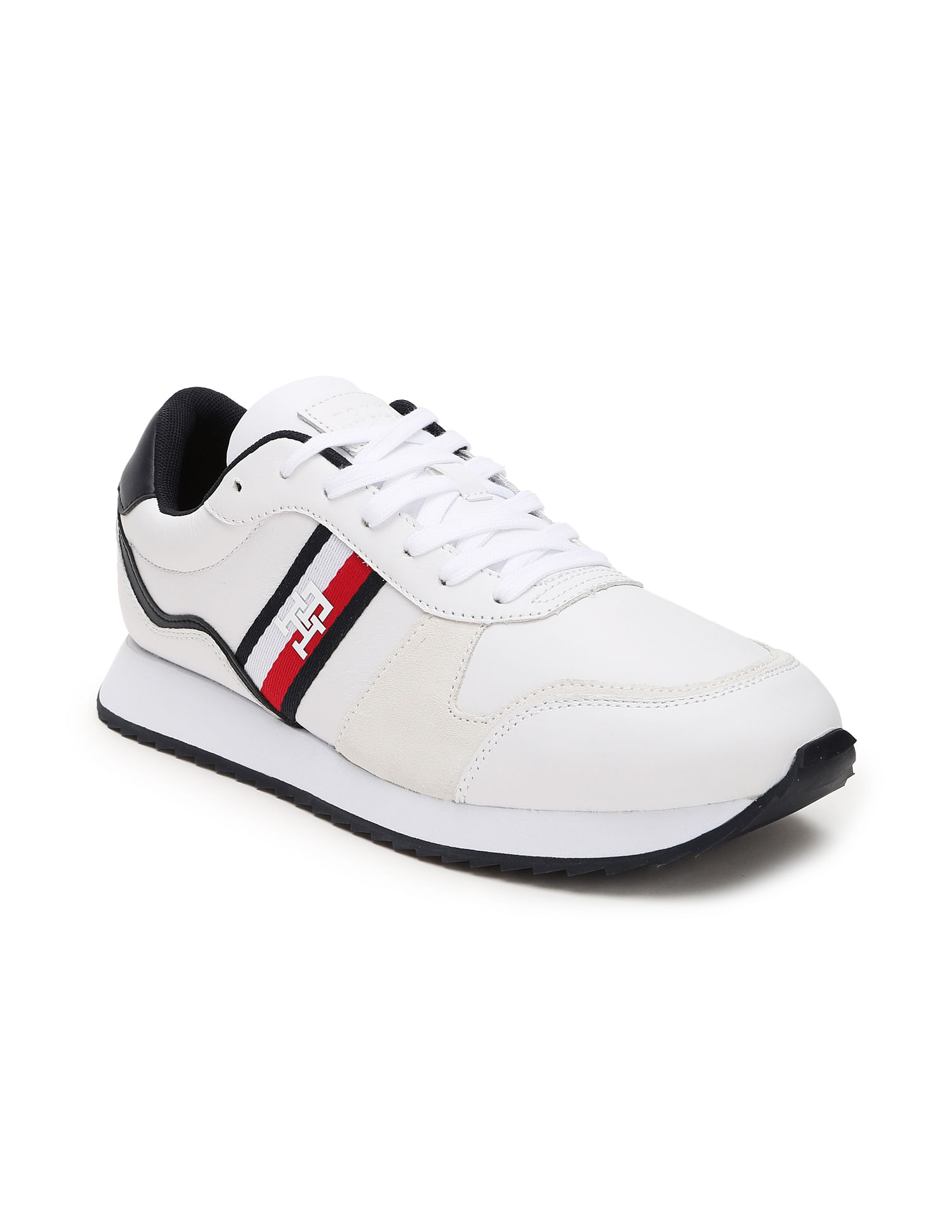 Buy Tommy Hilfiger Men Leather Monogram Runner Sneakers NNNOW