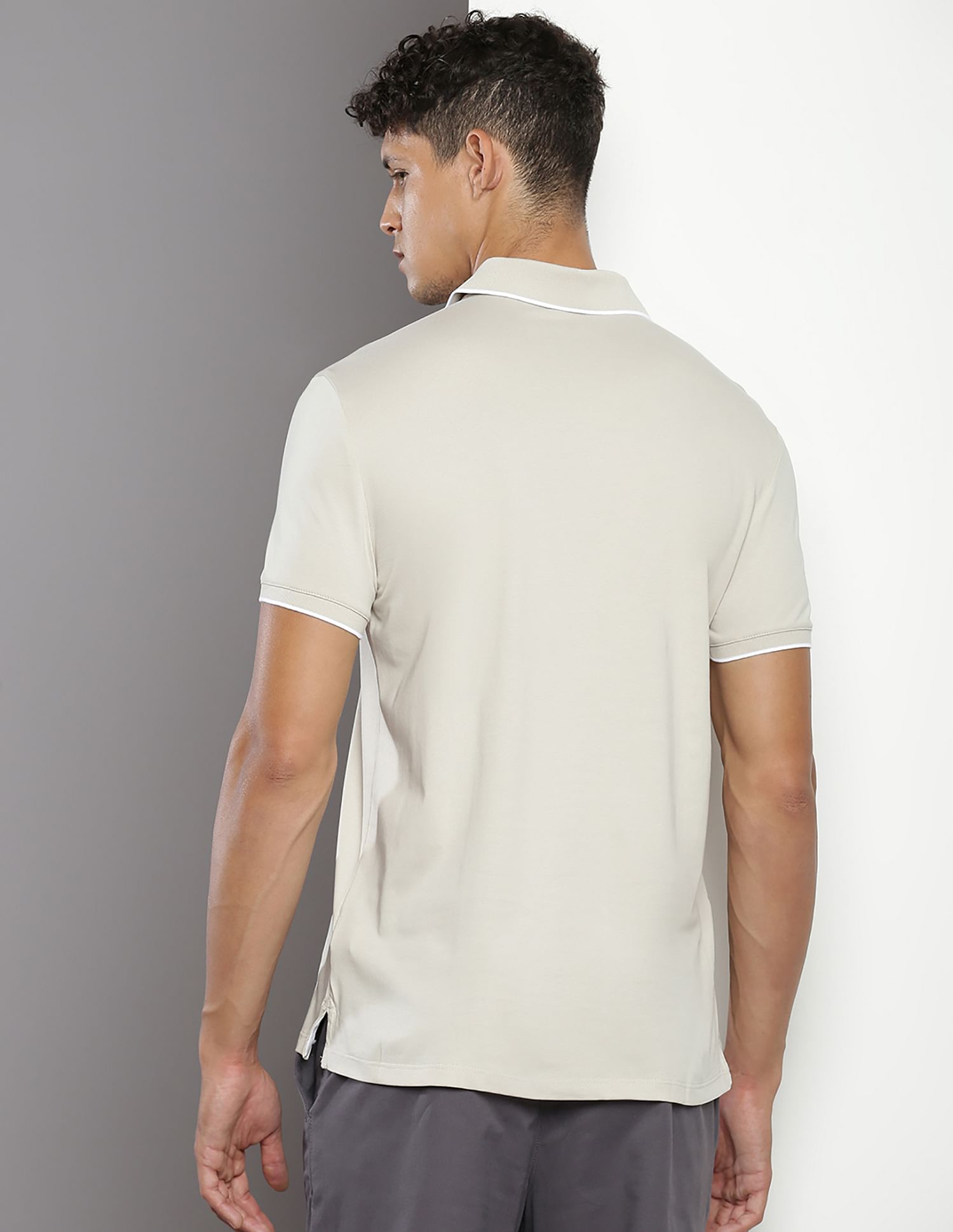 Calvin Klein Sustainable Snap Button Polo Shirt