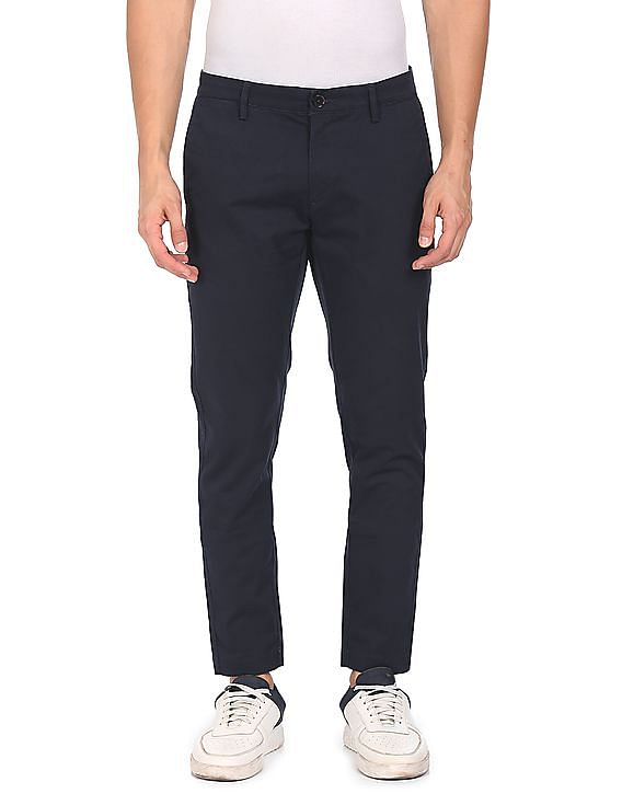 U.S. Polo Assn. Austin Tapered Fit Solid Trousers