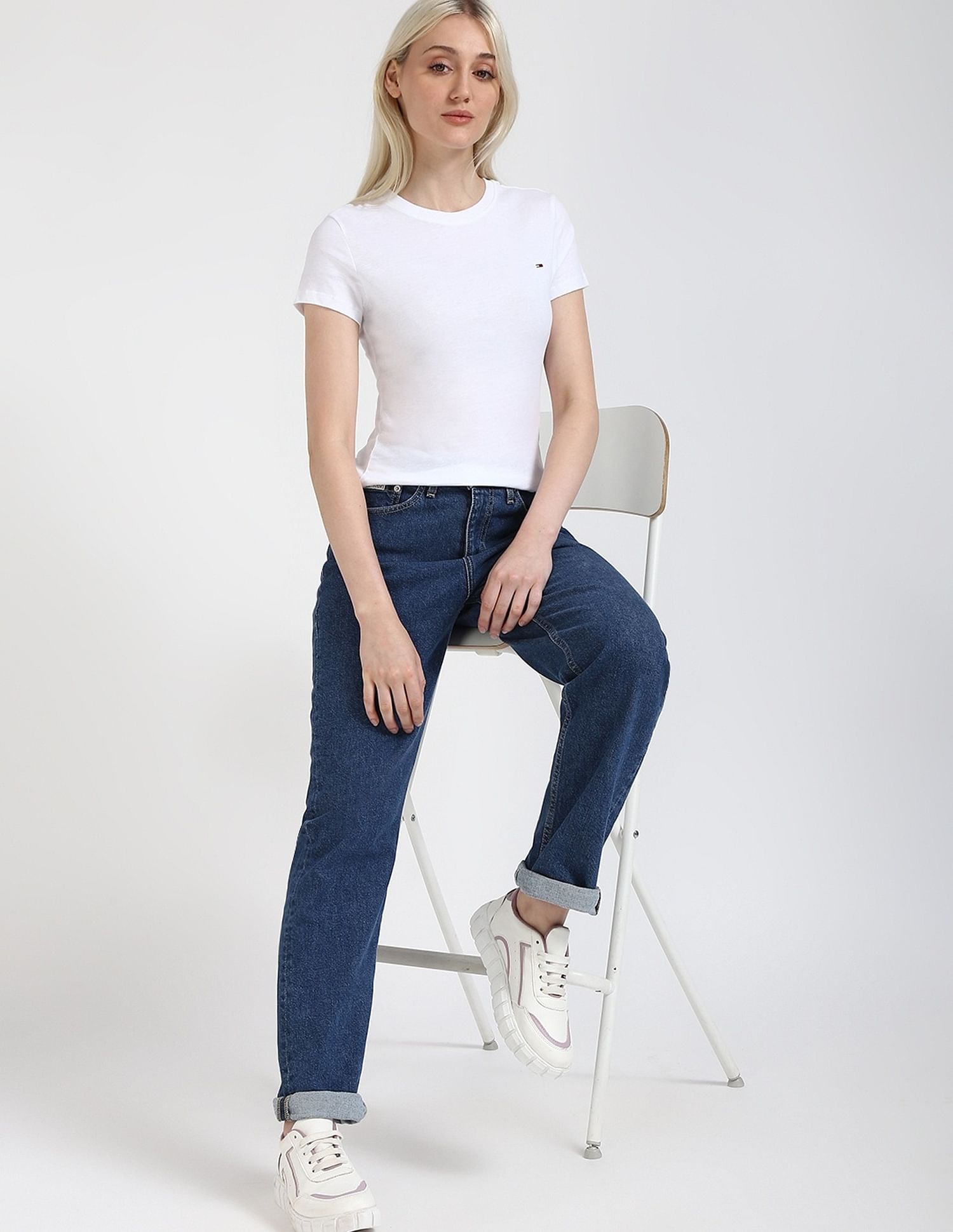 Tommy Hilfiger Solid Slim-Fit Cotton T-Shirt