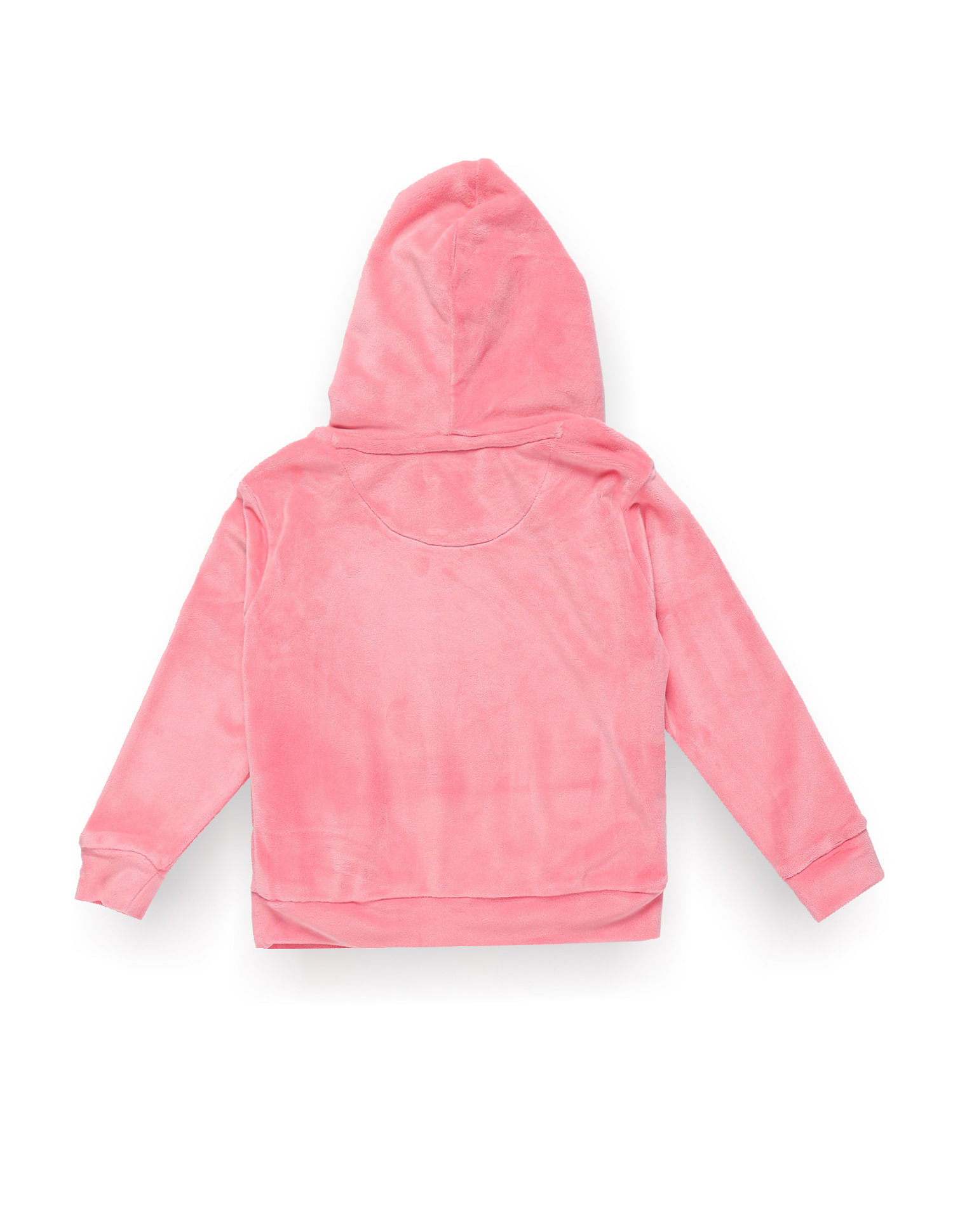 U.S. Polo Assn. Kids Girls Embroidered Logo Hooded Sweatshirt