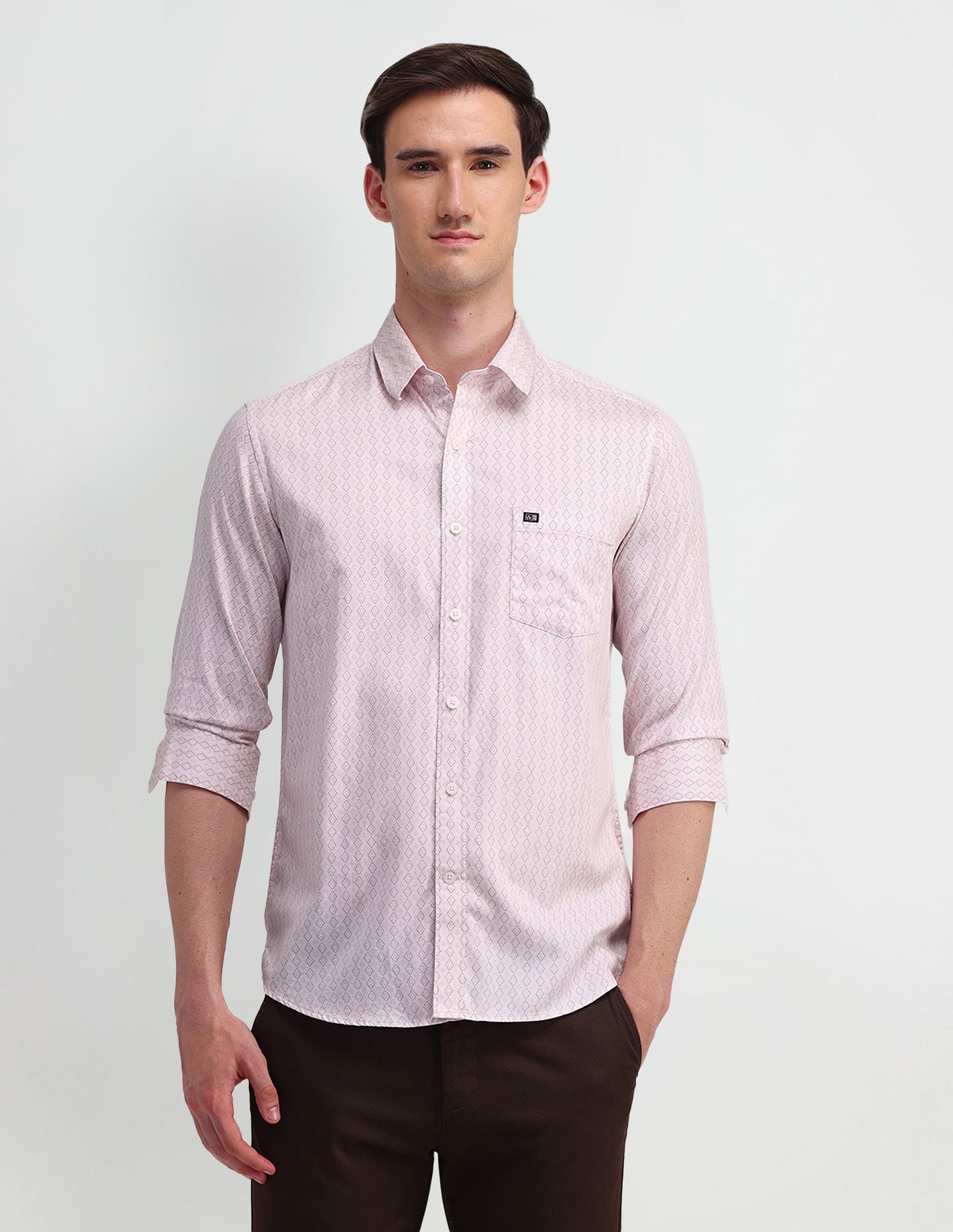 Arrow Sport Slim Fit Satin Shirt