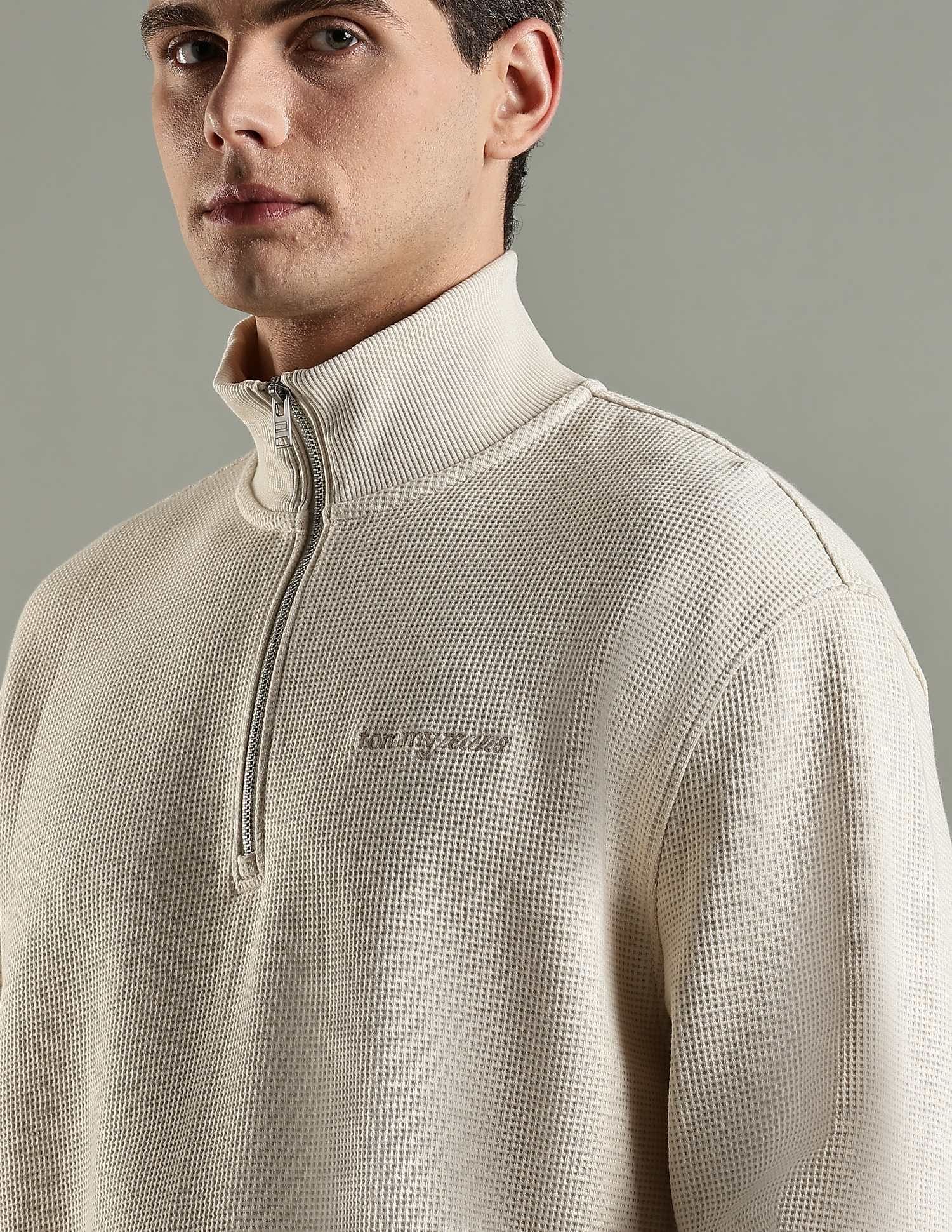 Tommy Hilfiger Texture Relaxed Fit Cotton Sweatshirt