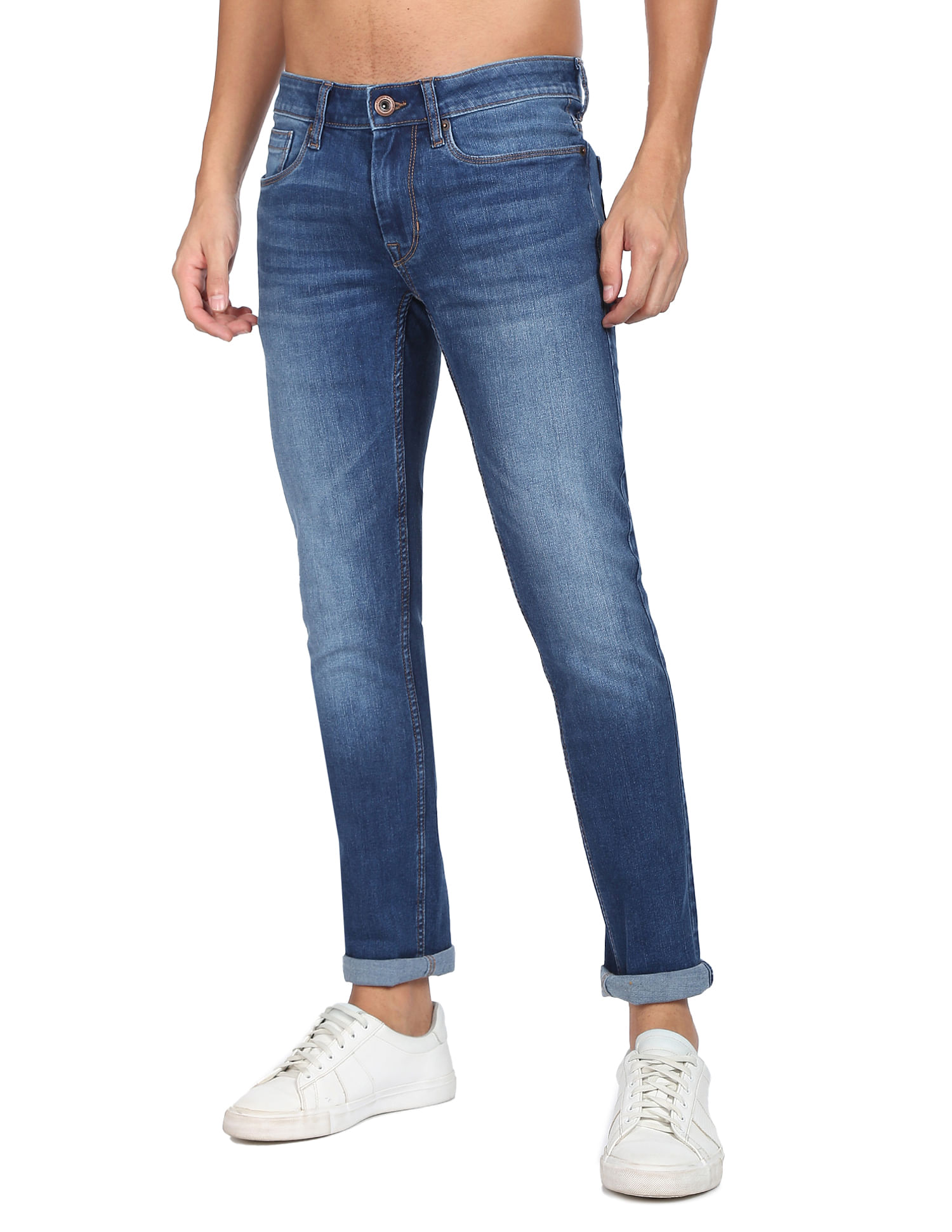 Flying Machine Stone Wash Jackson Skinny Fit Jeans