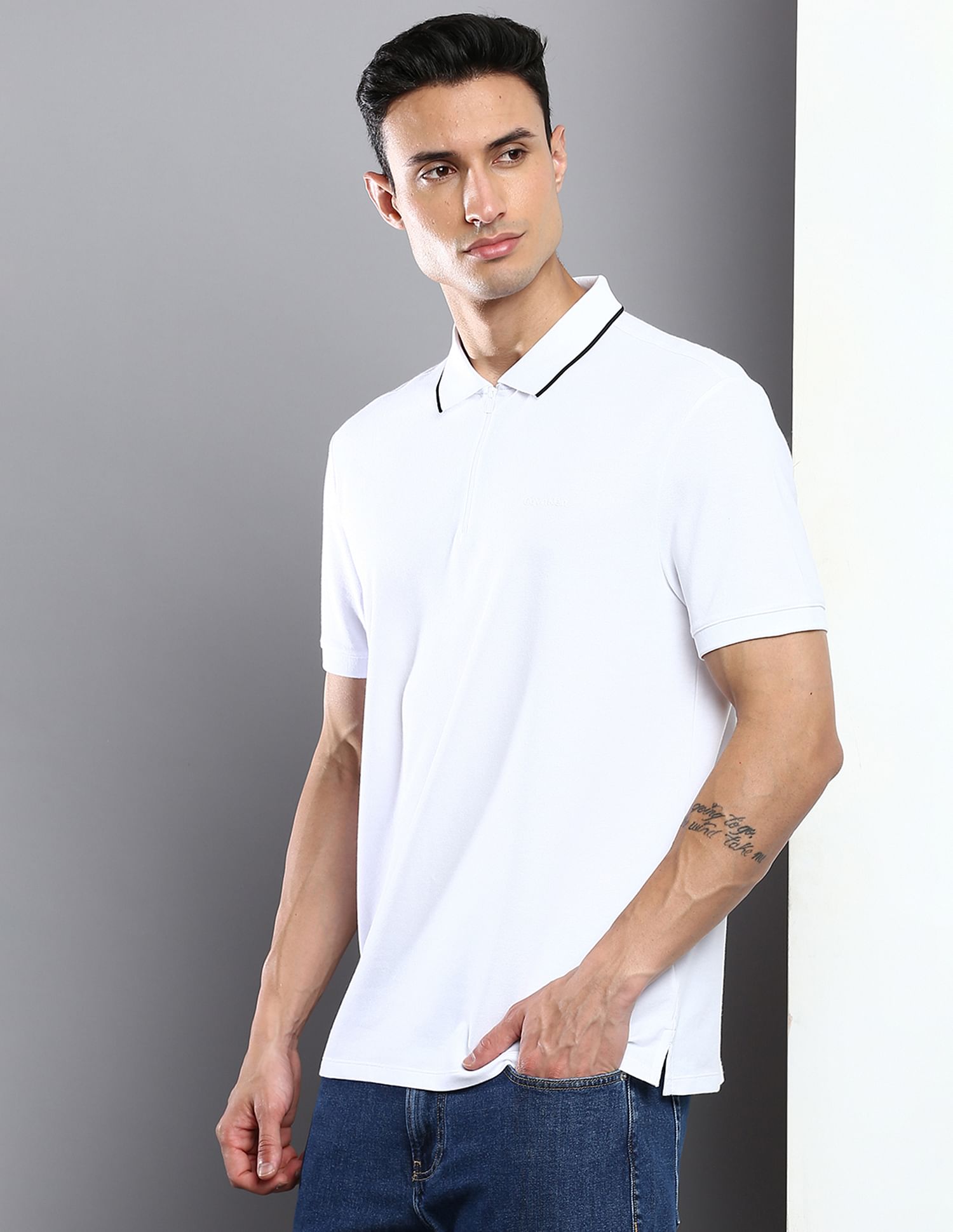 Calvin Klein Move Zipper Polo Shirt