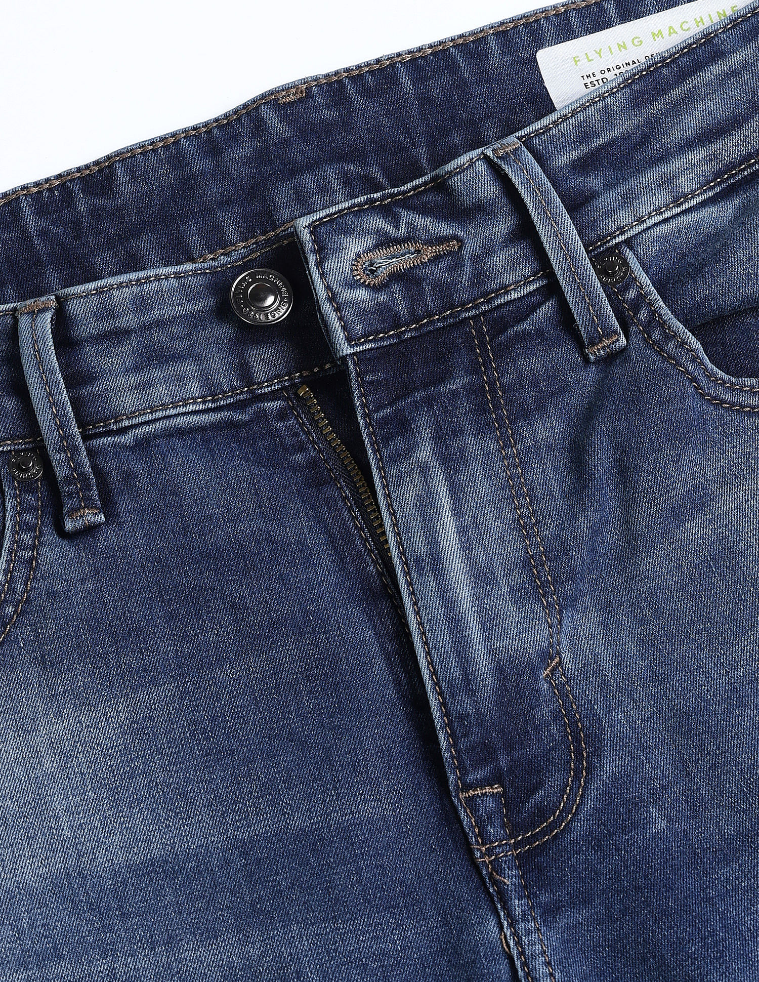 Flying Machine F-Jango Straight Fit Stone Wash Jeans